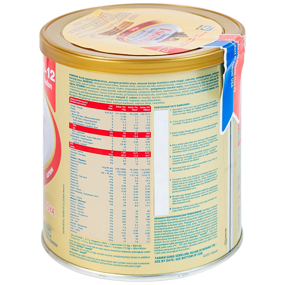 SỮA BỔ SUNG DINH DƯỠNG CHO TRẺ 0 - 12 THÁNG SIMILAC ISOMIL ABBOTT 400G 7