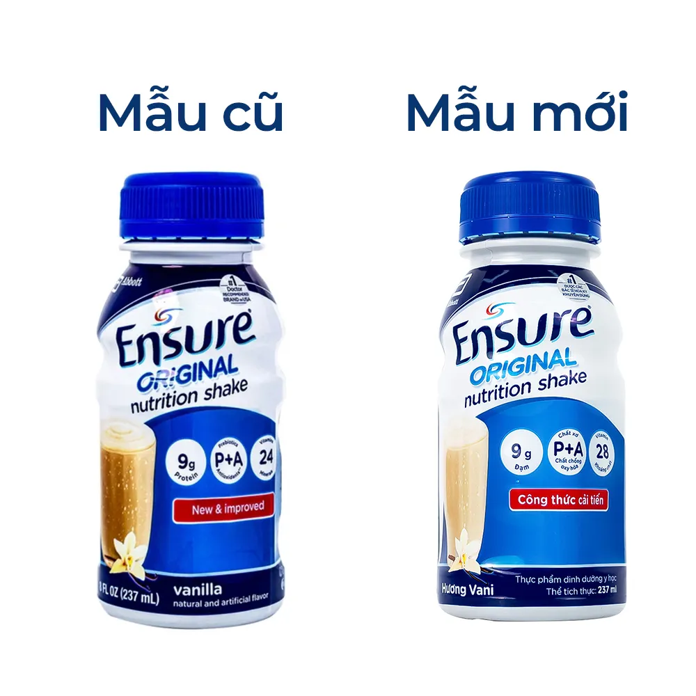 SỮA BỔ SUNG DINH DƯỠNG ENSURE VANI ABBOTT 24 CHAI X 237ML 2