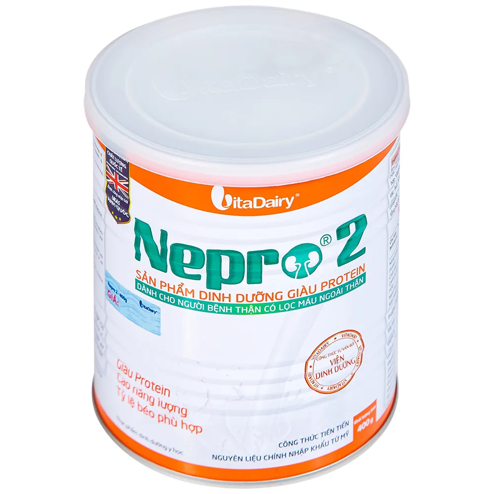 SỮA BỔ SUNG DINH DƯỠNG GIÀU PROTEIN CHO NGƯỜI BỆNH THẬN NEPRO 2 VITADAIRY 400G 6