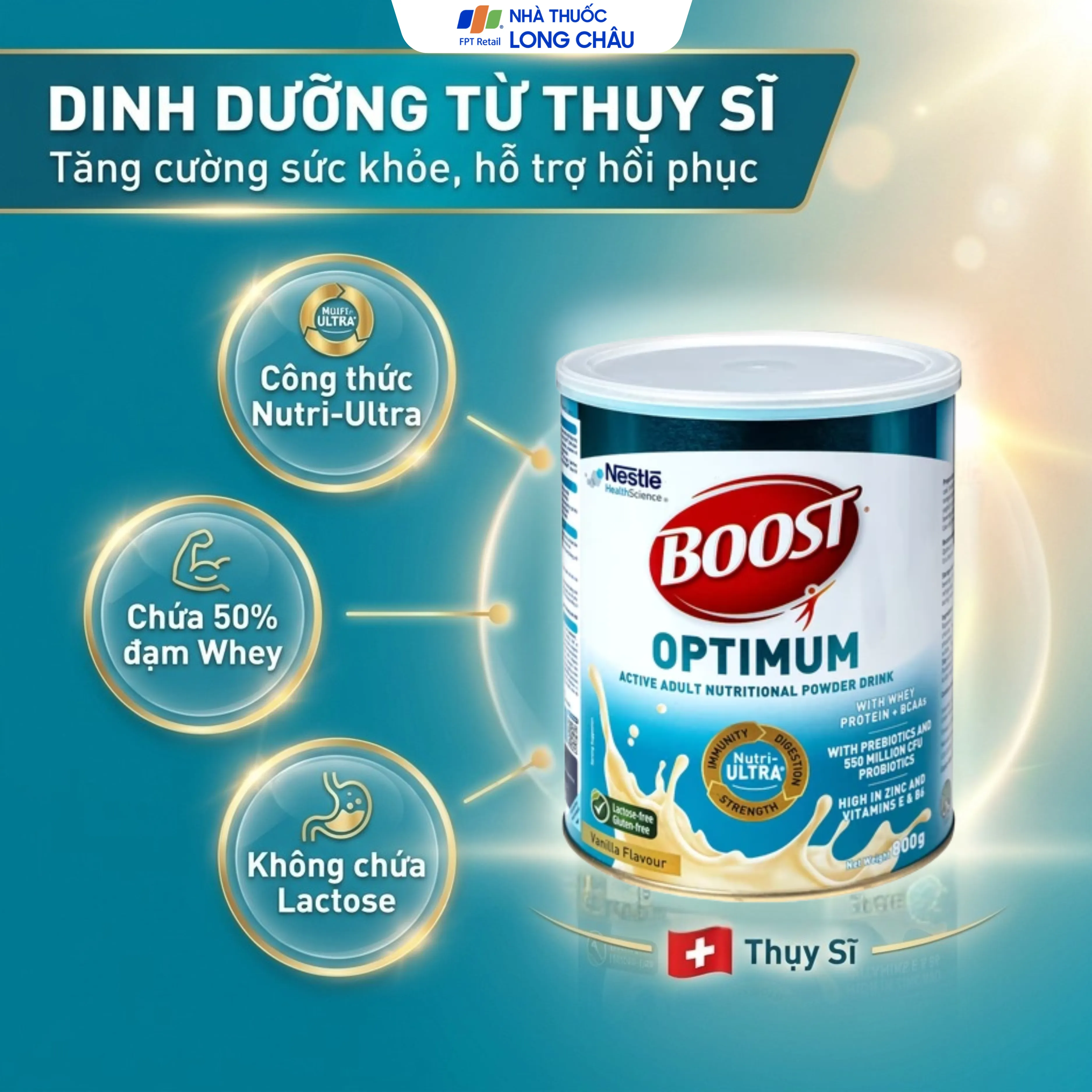 SỮA BỔ SUNG VITAMIN KHOÁNG CHẤT BOOST OPTIMUM NESTLÉ 800G 2