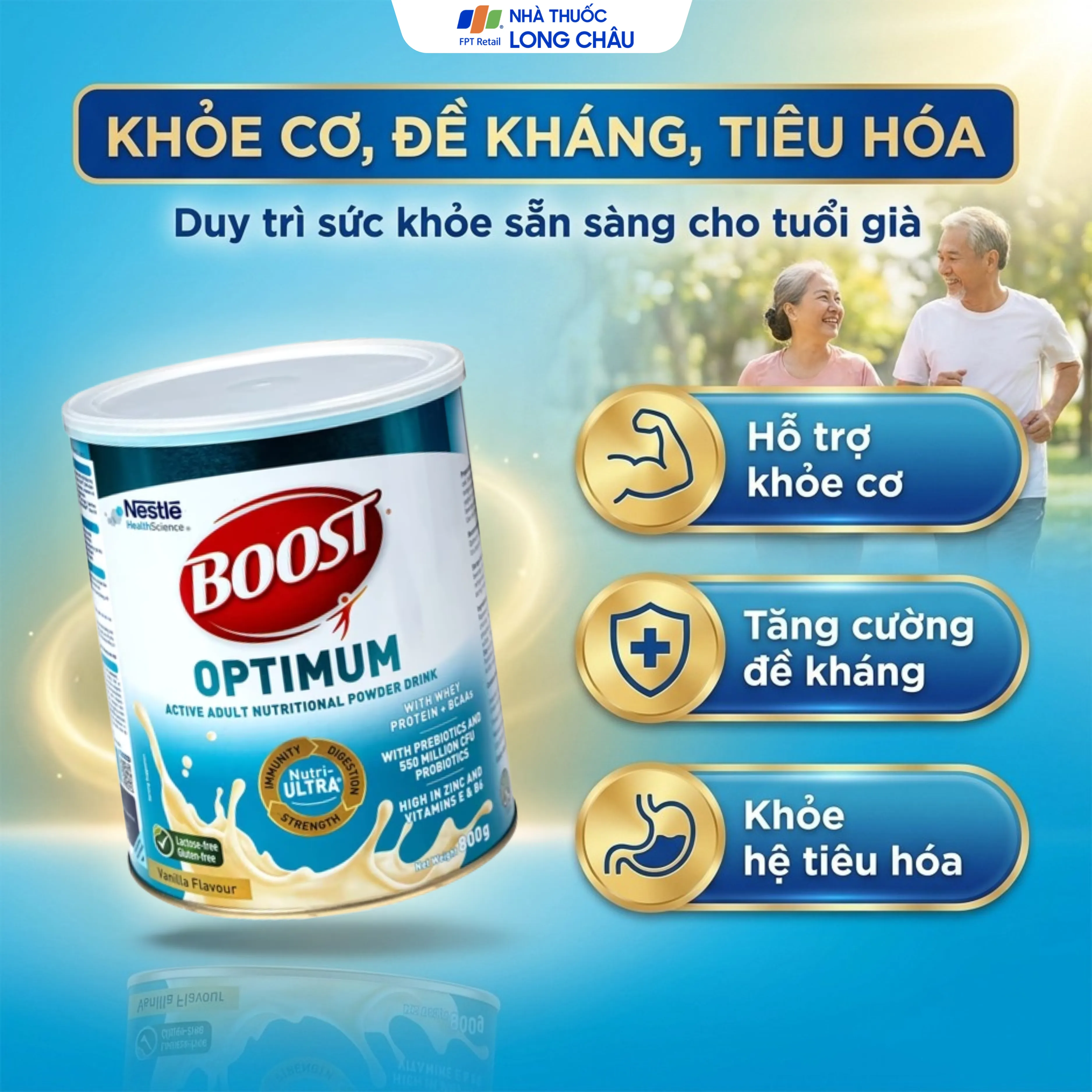 SỮA BỔ SUNG VITAMIN KHOÁNG CHẤT BOOST OPTIMUM NESTLÉ 800G 4