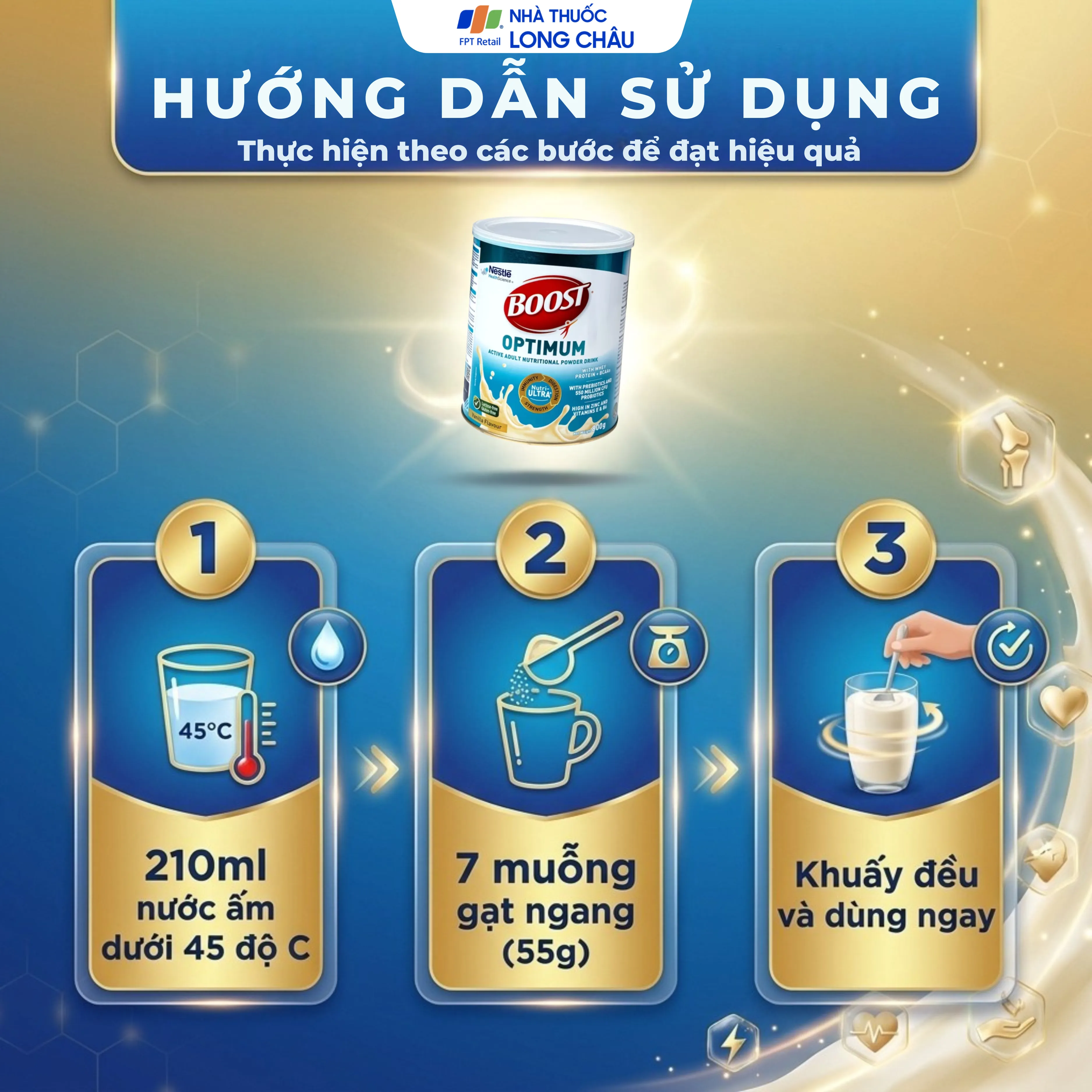 SỮA BỔ SUNG VITAMIN KHOÁNG CHẤT BOOST OPTIMUM NESTLÉ 800G 5