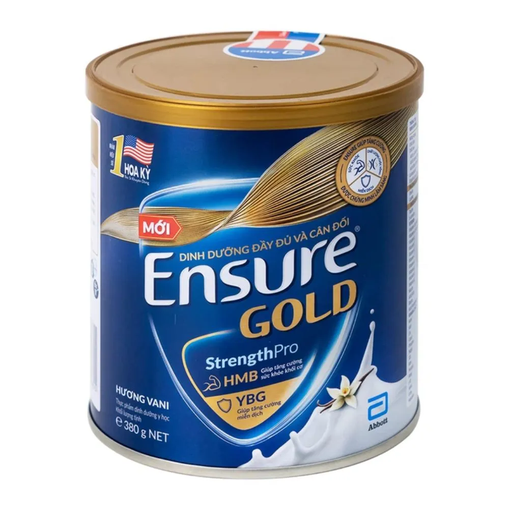 Sữa bột Ensure Gold StrengthPro Abbott hương vani tăng cường sức khỏe khối cơ, tăng miễn dịch (800g)