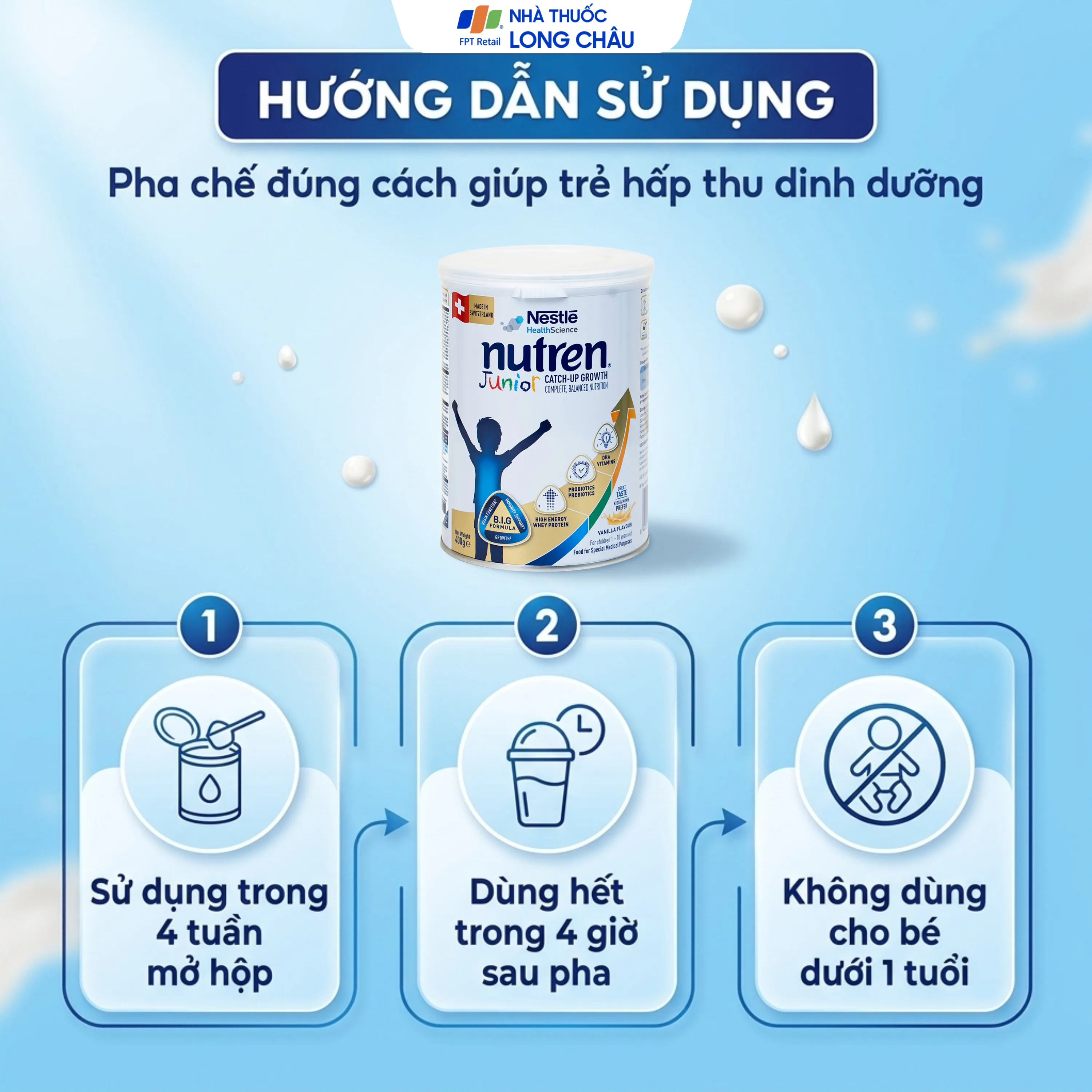 SỮA CẢI THIỆN VIỆC HẤP THU ĐẠM PEPTAMEN NESTLÉ 400G 4