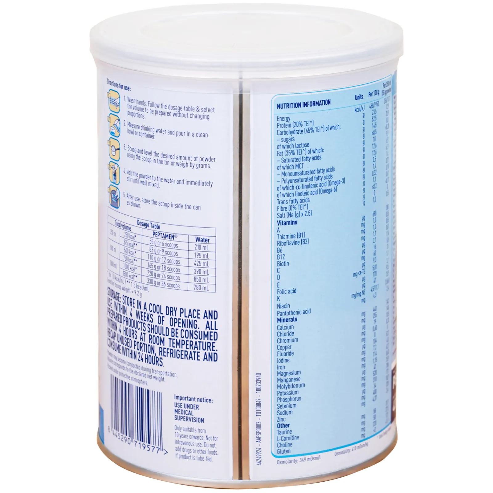 SỮA CẢI THIỆN VIỆC HẤP THU ĐẠM PEPTAMEN NESTLÉ 400G 5
