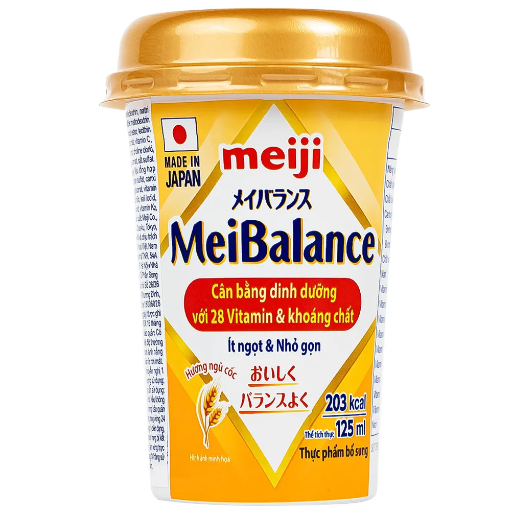 SỮA CÂN BẰNG DINH DƯỠNG MEIJI MEIBALANCE HƯƠNG NGŨ CỐC 24 HỘP X 125ML 3