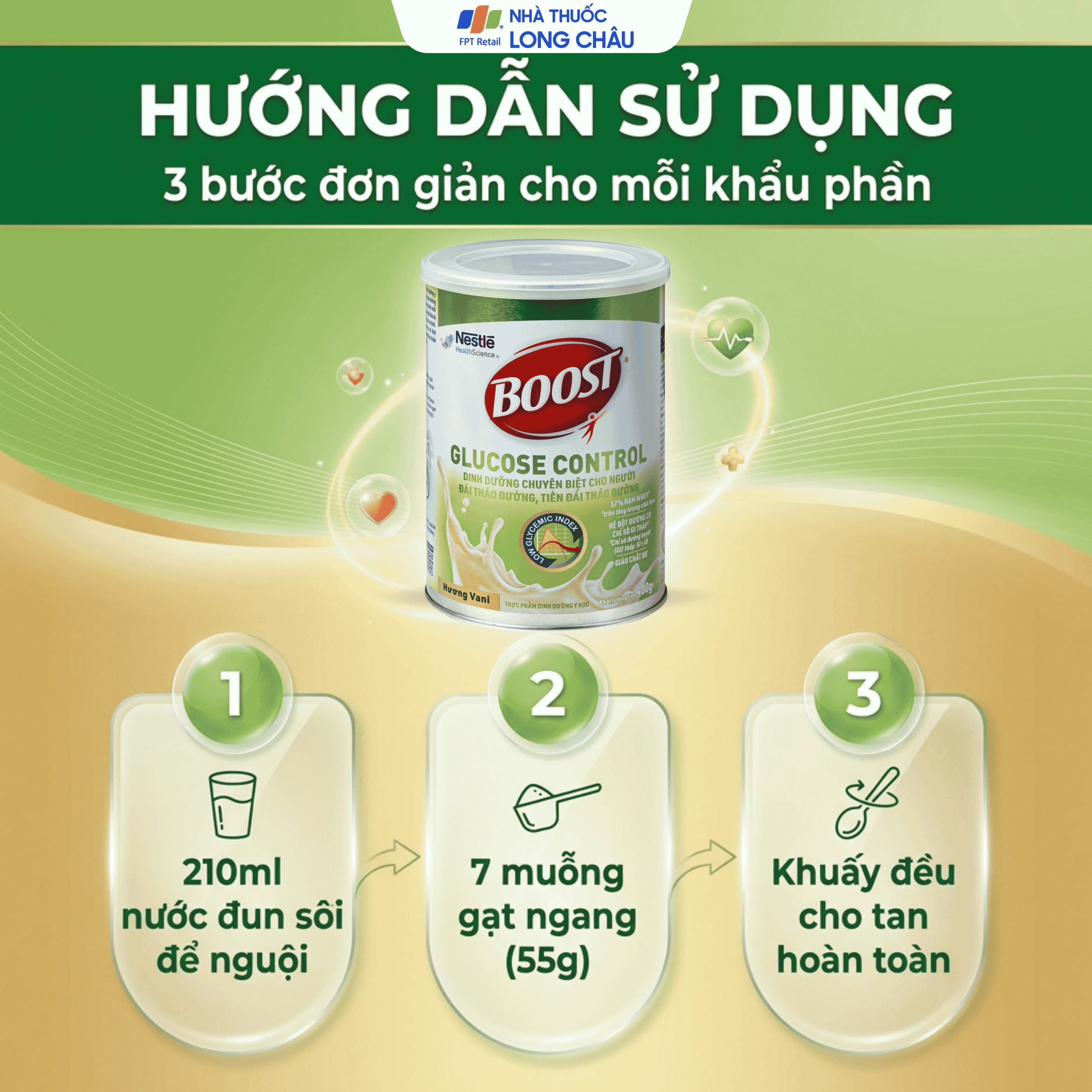SỮA CHO NGƯỜI TIỂU ĐƯỜNG BOOST GLUCOSE CONTROL NESTLÉ  400G 5