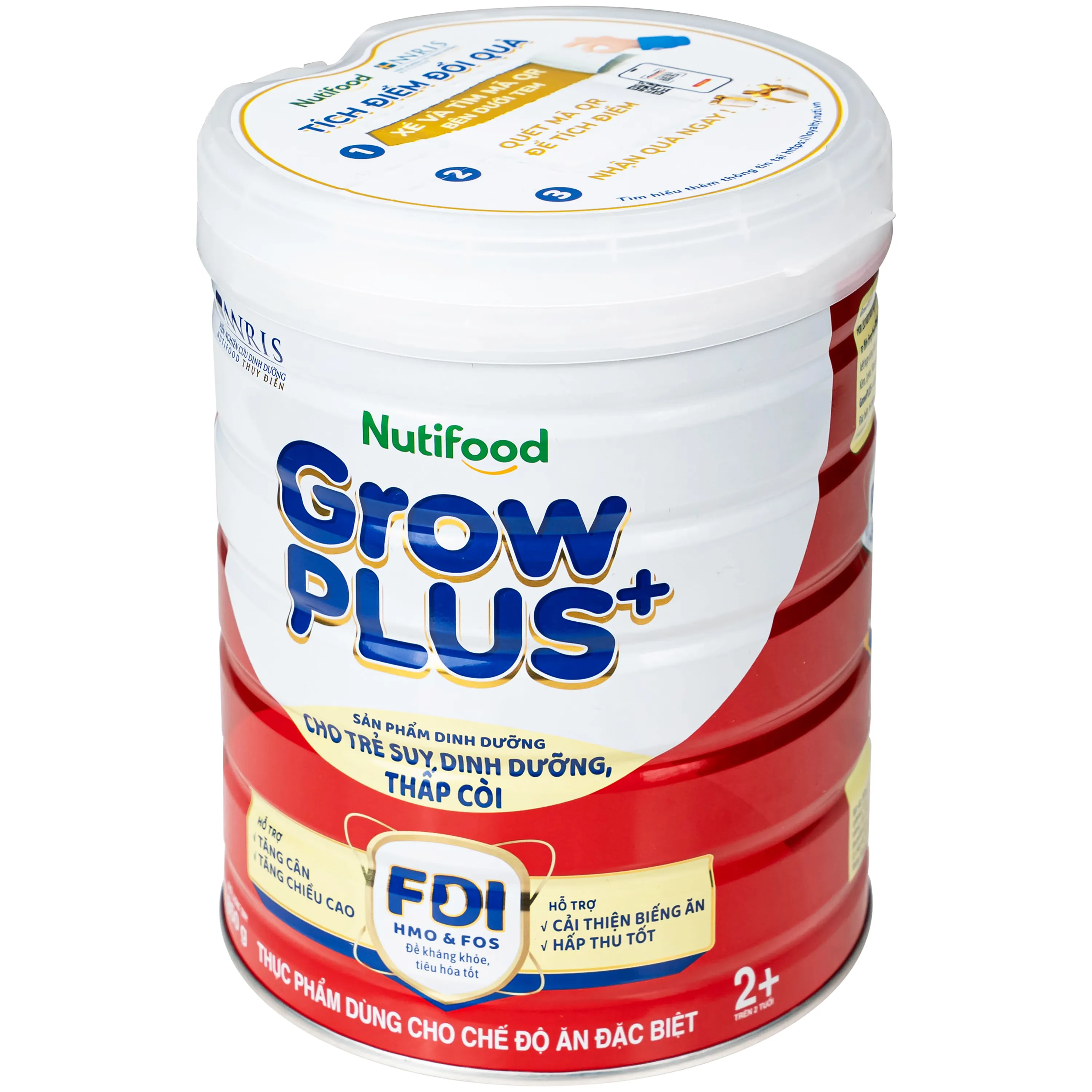 SỮA CHO TRẺ SUY DINH DƯỠNG, THẤP CÒI NUTIFOOD GROWPLUS+ 2+ (ĐỎ) 850G 8