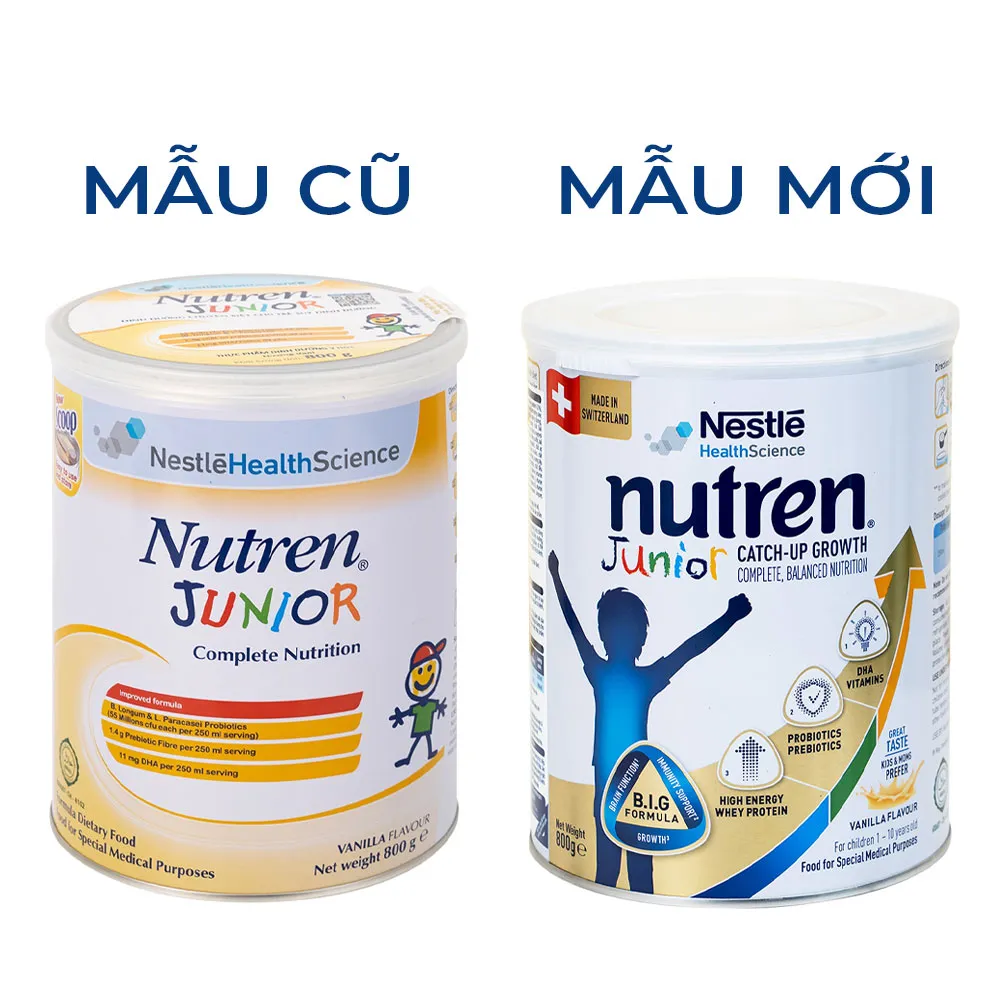 SỮA CHO TRẺ SUY DINH DƯỠNG NUTREN JUNIOR 1-10 TUỔI NESTLE 800G 6