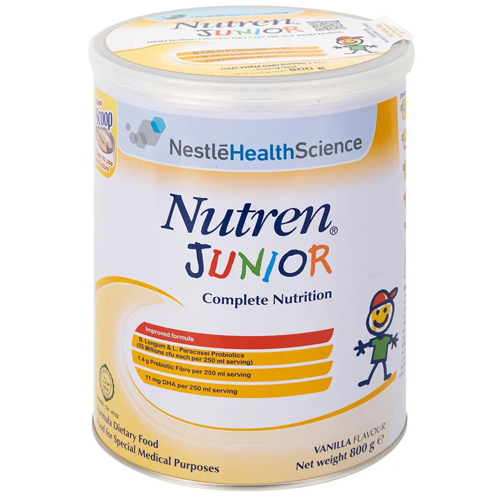 SỮA CHO TRẺ SUY DINH DƯỠNG NUTREN JUNIOR 1-10 TUỔI NESTLE 800G 10
