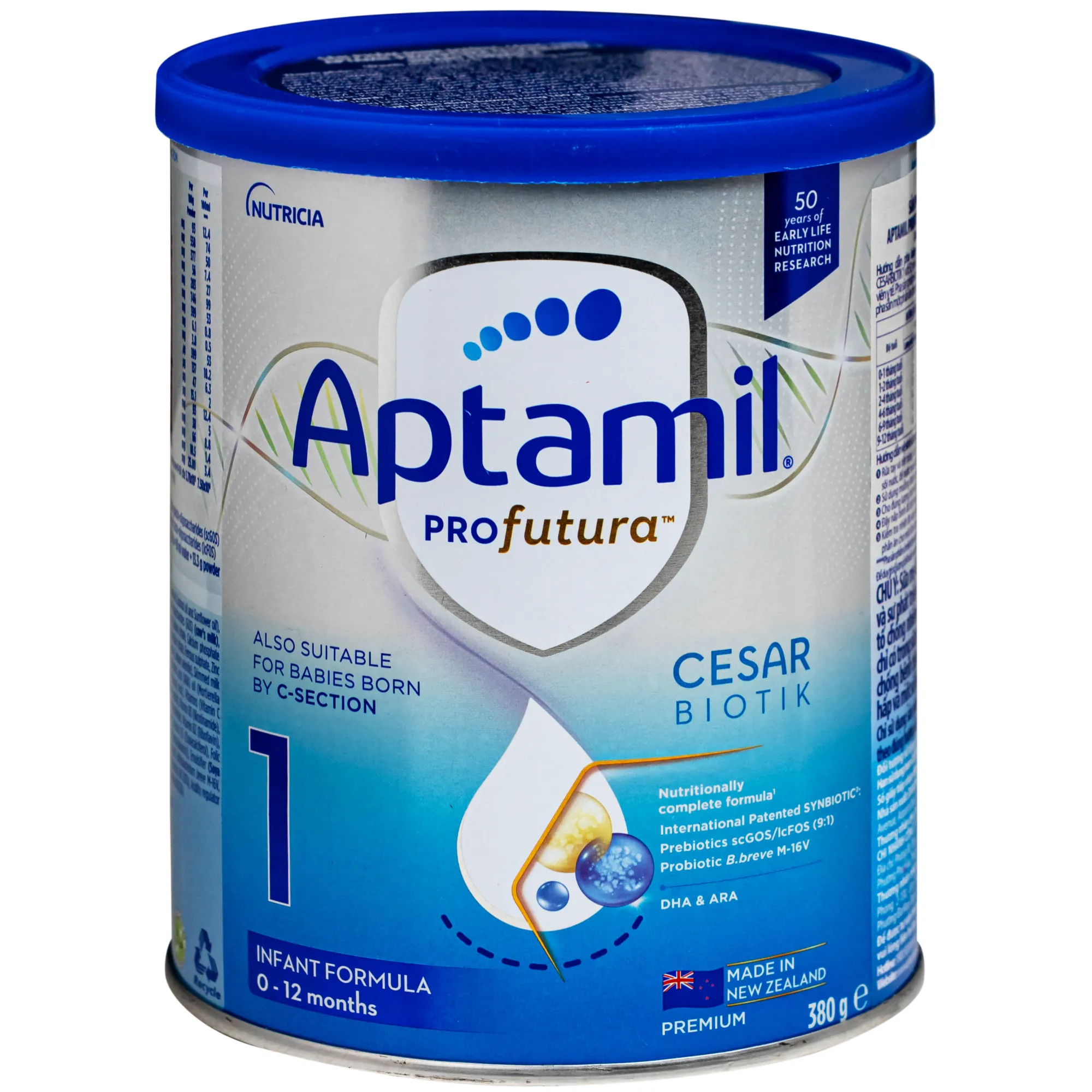 SỮA DINH DƯỠNG CÔNG THỨC CHO TRẺ 0-12 THÁNG TUỔI APTAMIL PROFUTURA CESARBIOTIK 1 INFANT FORMULA DANONE 380G