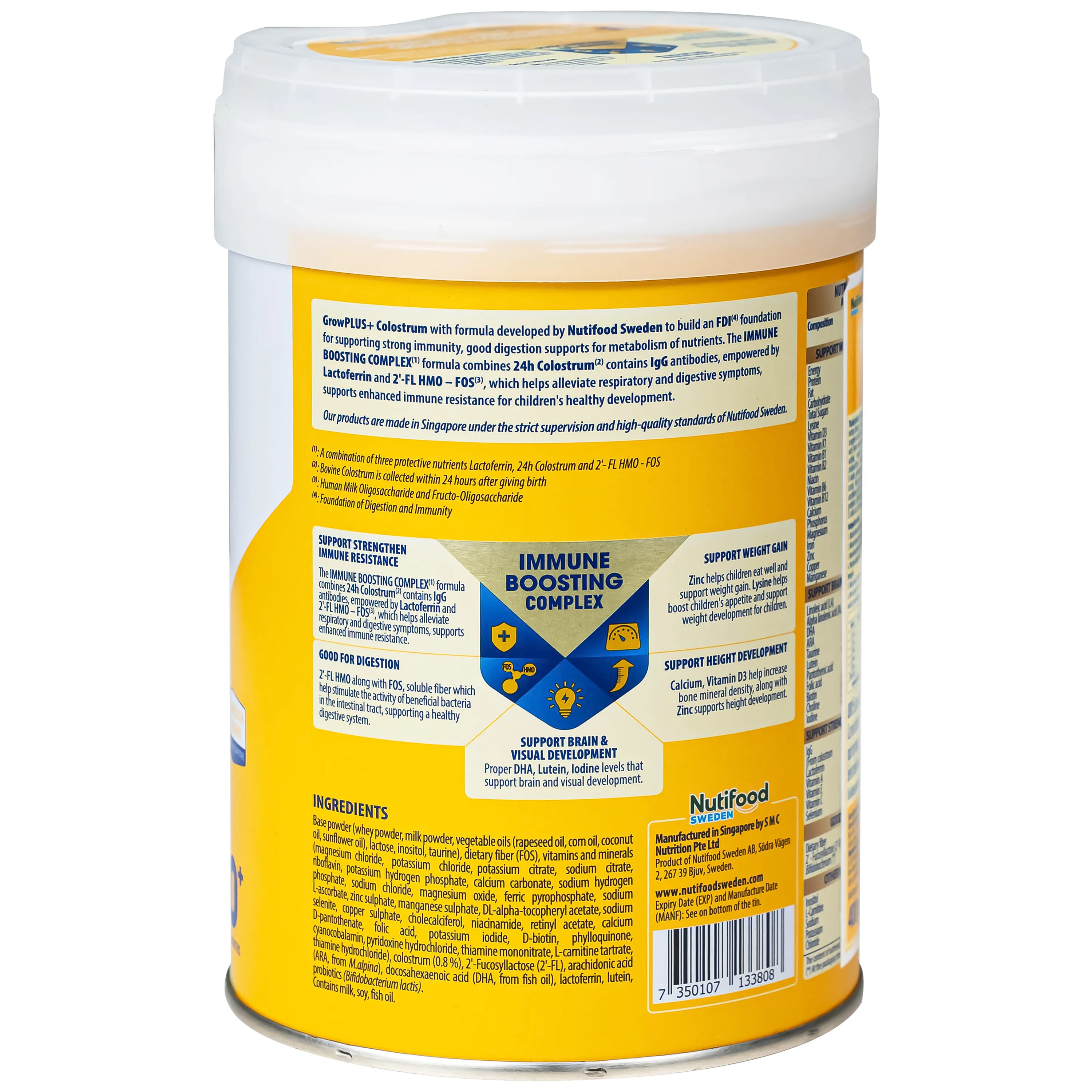 SỮA GIÚP TĂNG ĐỀ KHÁNG CHO TRẺ 0-12 THÁNG TUỔI NUTIFOOD GROWPLUS+ COLOSTRUM 0+ 400G 5
