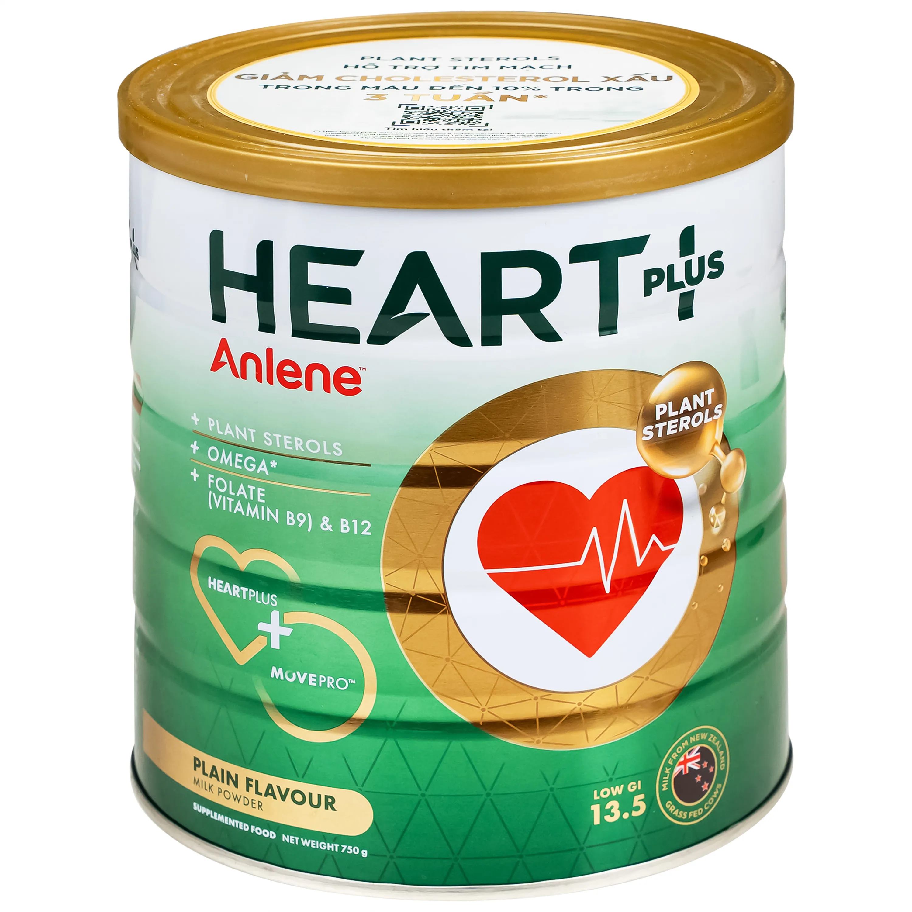 SỮA HỖ TRỢ SỨC KHỎE TIM MẠCH ANLENE HEART PLUS 750G