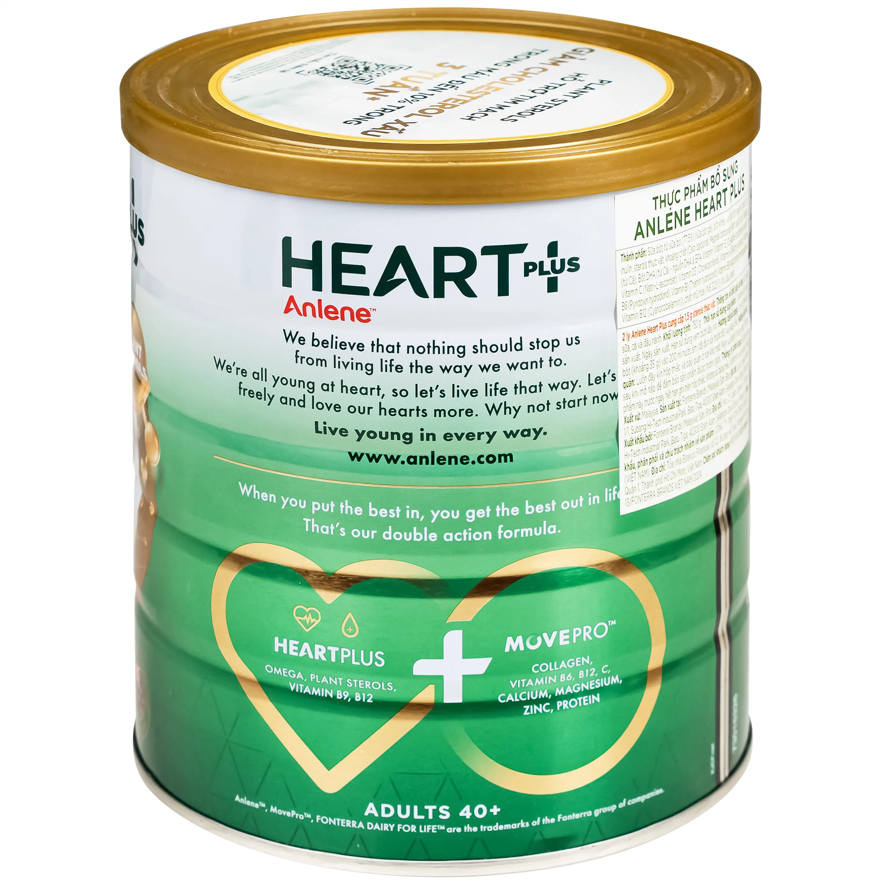 SỮA HỖ TRỢ SỨC KHỎE TIM MẠCH ANLENE HEART PLUS 750G 2