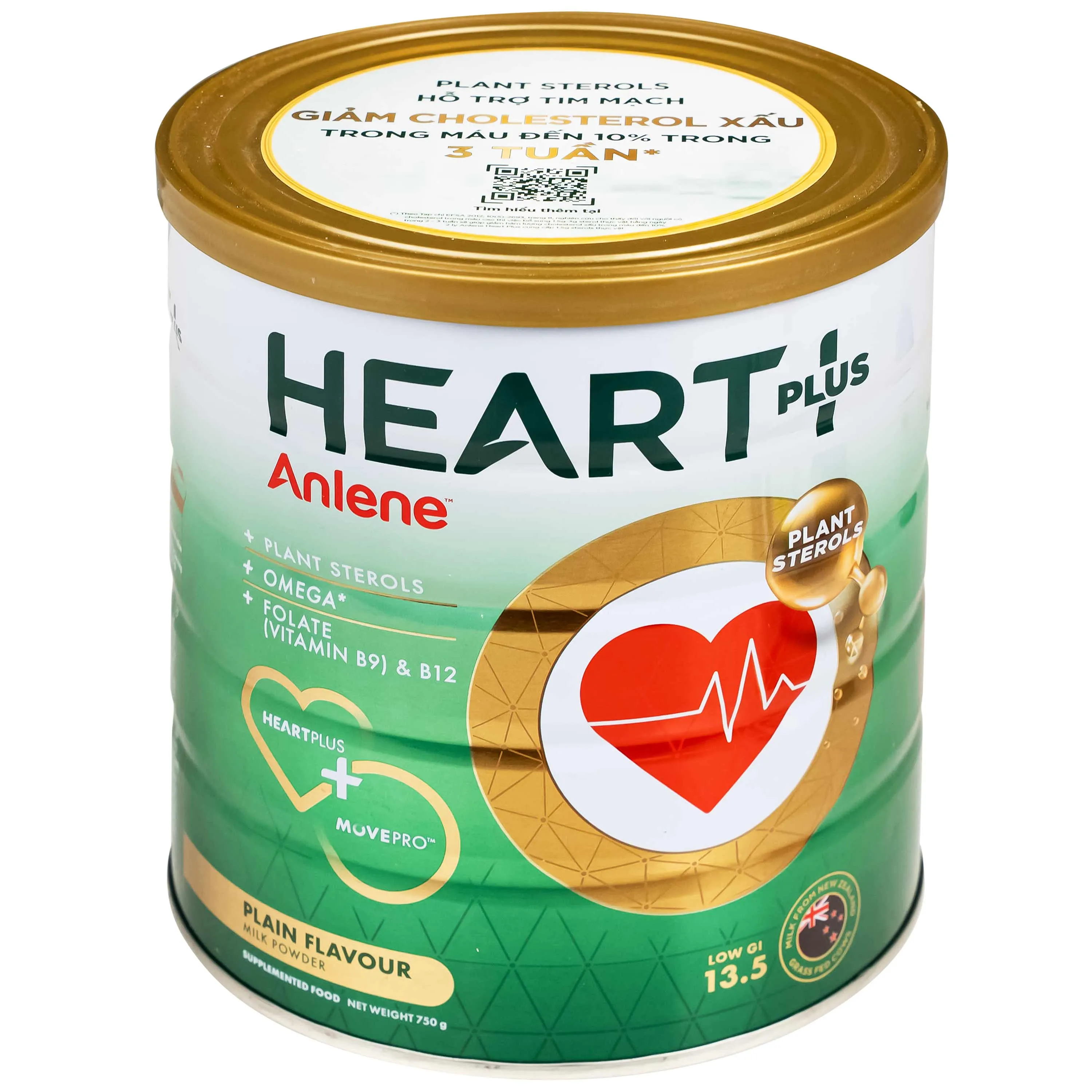 SỮA HỖ TRỢ SỨC KHỎE TIM MẠCH ANLENE HEART PLUS 750G 3