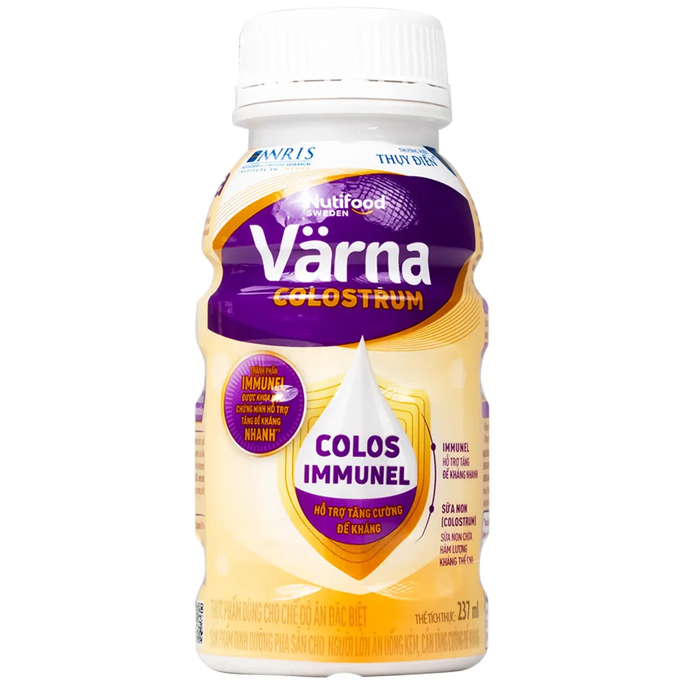 SỮA HỖ TRỢ TĂNG ĐỀ KHÁNG NUTIFOOD VARNA COLOSTRUM 24 CHAI X 237ML