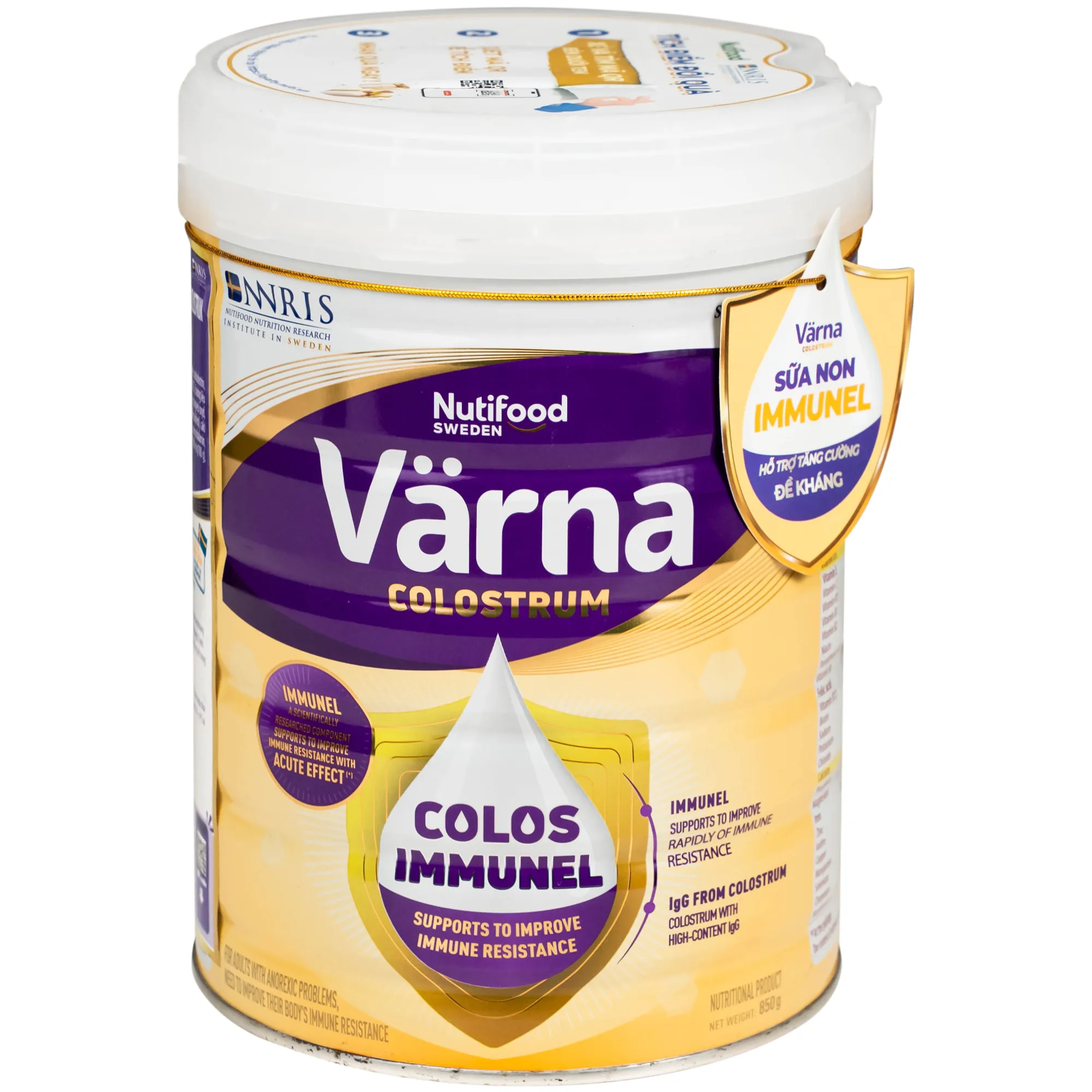 SỮA HỖ TRỢ TĂNG ĐỀ KHÁNG NUTIFOOD VARNA COLOSTRUM 850G