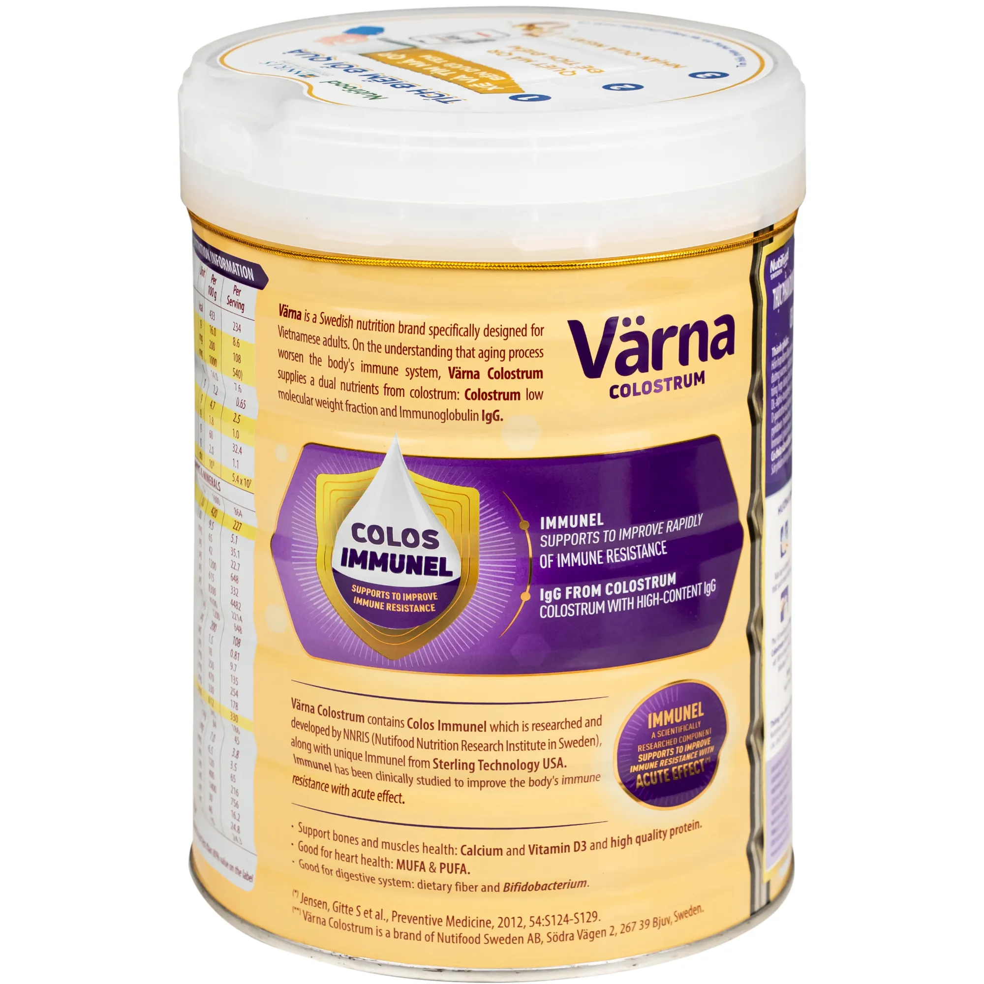 SỮA HỖ TRỢ TĂNG ĐỀ KHÁNG NUTIFOOD VARNA COLOSTRUM 850G 7