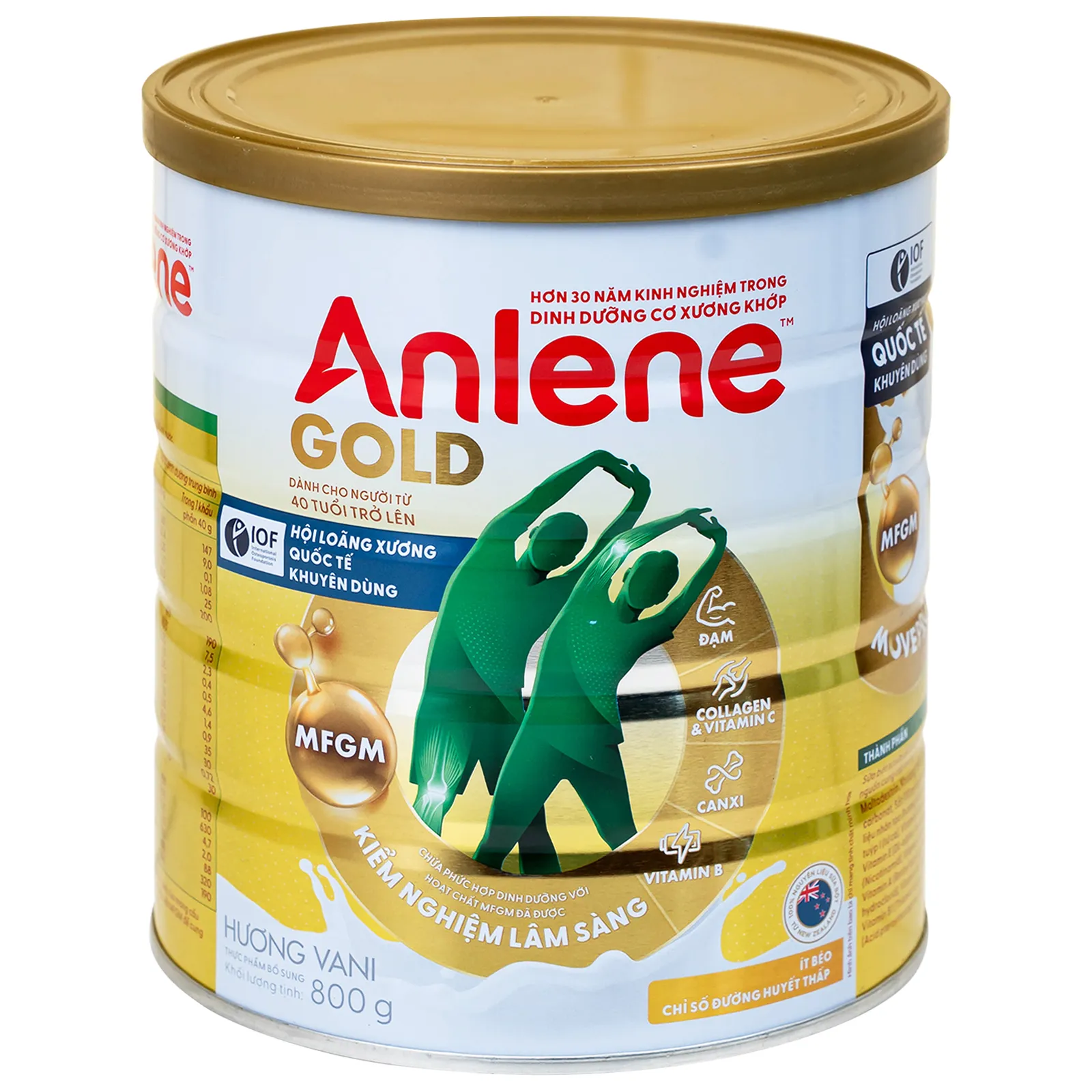 SỮA TĂNG CƯỜNG SỨC KHỎE CƠ-XƯƠNG-KHỚP ANLENE GOLD 5X HƯƠNG VANI 800G 6