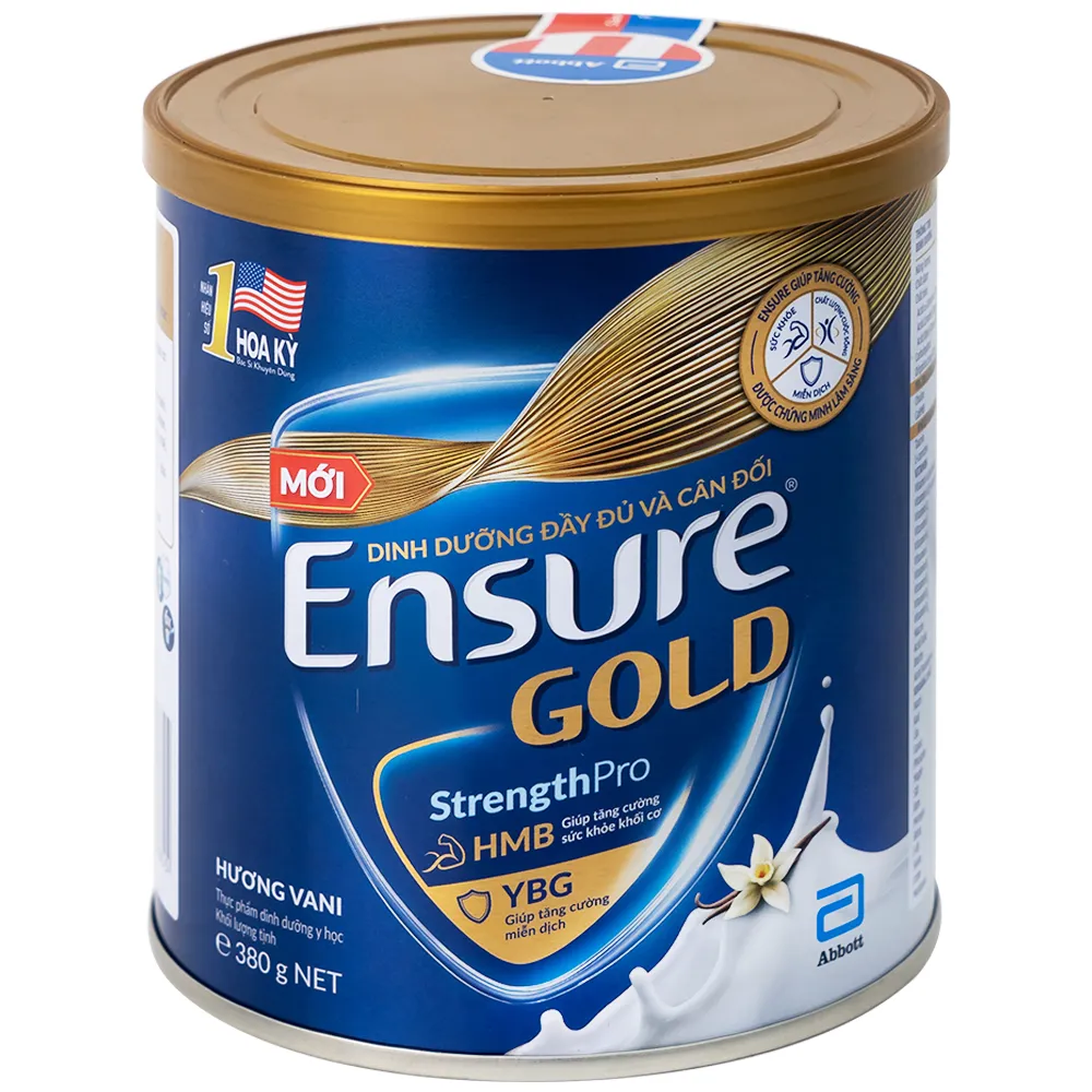 SỮA TĂNG CƯỜNG SỨC KHỎE ENSURE GOLD STRENGTHPRO HƯƠNG VANI 800G