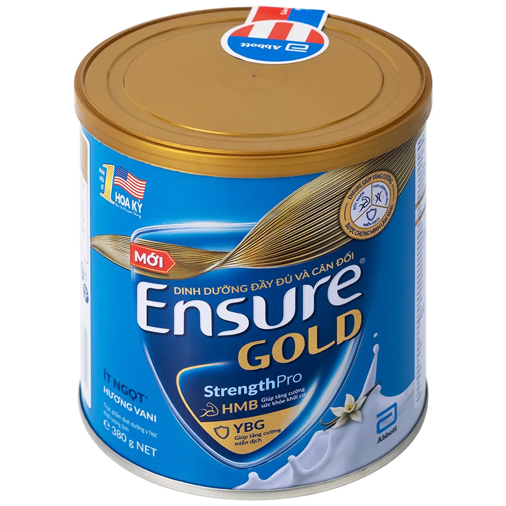 SỮA TĂNG CƯỜNG SỨC KHỎE ENSURE GOLD STRENGTHPRO HƯƠNG VANI ÍT NGỌT 800G 5