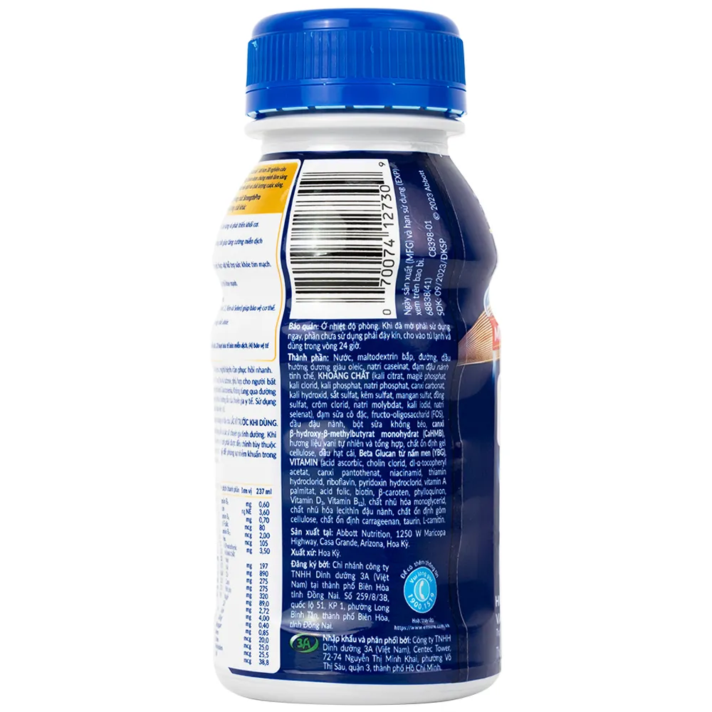 SỮA TĂNG CƯỜNG SỨC KHỎE ENSURE GOLD STRENGTHPRO HƯƠNG VANI 237ML 3
