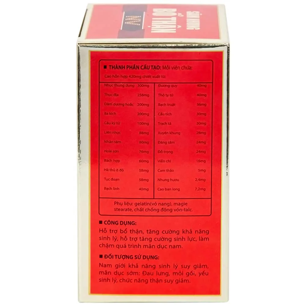 SÂM NHUNG BỔ THẬN NV DOLEXPHAR 30V 9