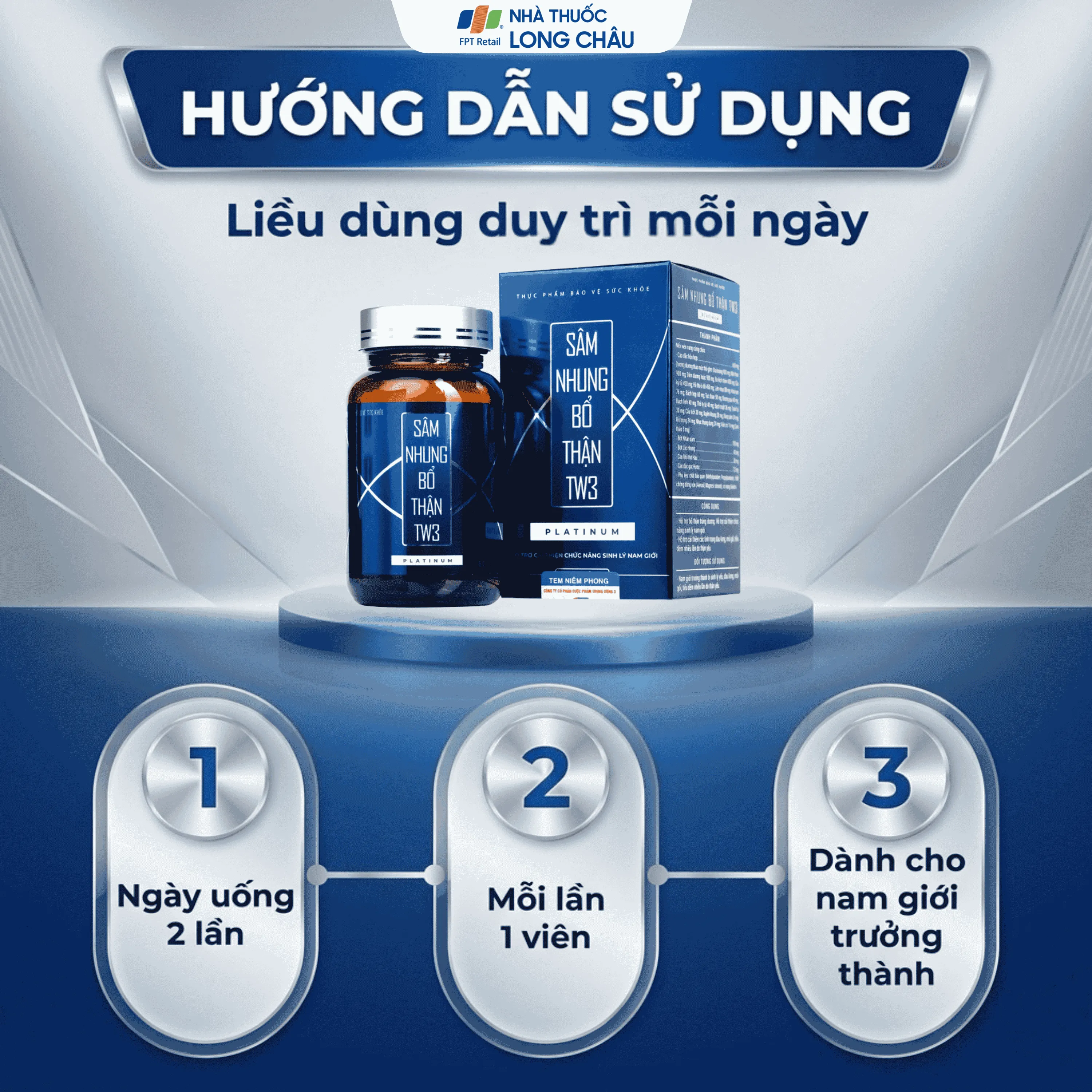 SÂM NHUNG BỔ THẬN TW3 PLATINUM 60V 5