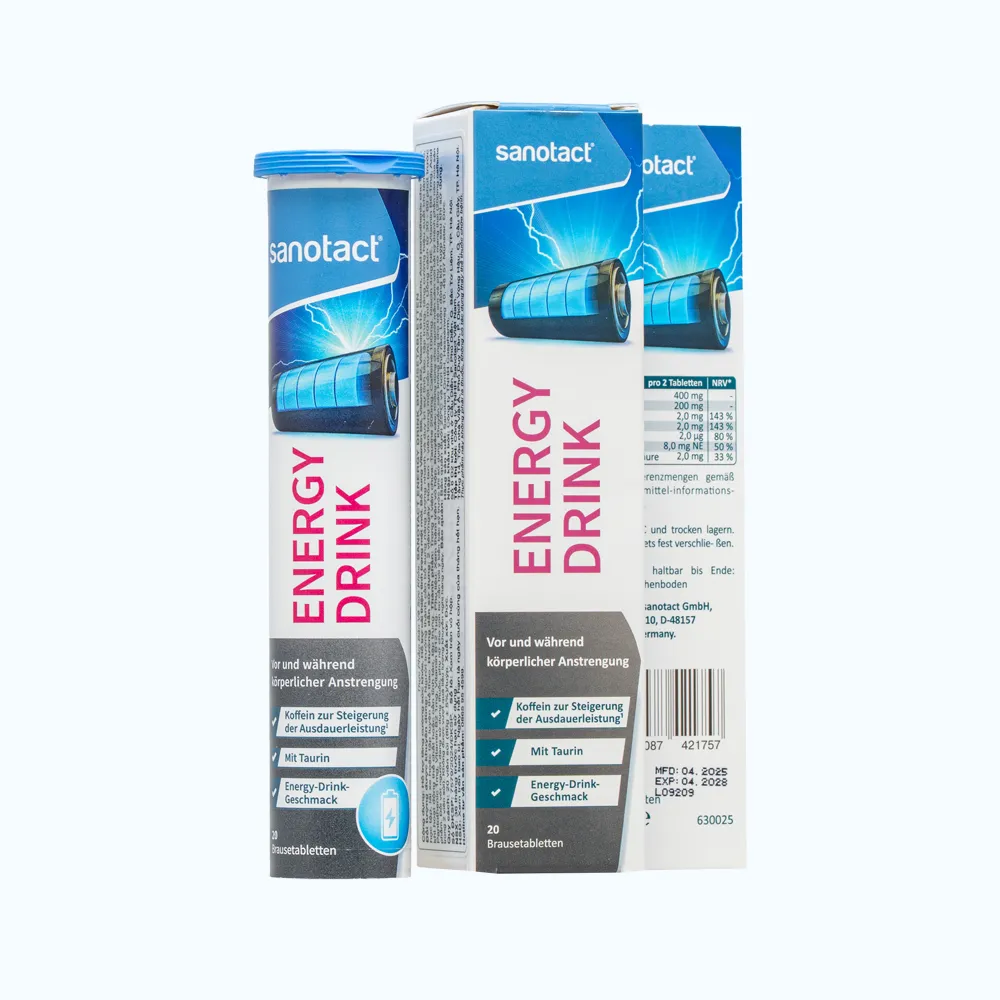 Sanotact Energy Drink bổ sung B6, B2, B12 tăng cường sức khỏe (Tuýp 20 viên) 2