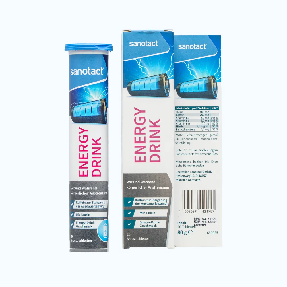 Sanotact Energy Drink bổ sung B6, B2, B12 tăng cường sức khỏe (Tuýp 20 viên) 3