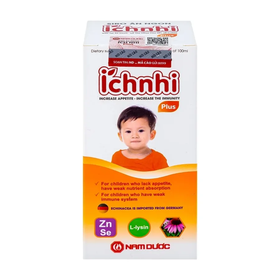 Siro Ích Nhi Plus giúp trẻ ăn ngon, tăng cường hấp thu dưỡng chất (100ml) 5