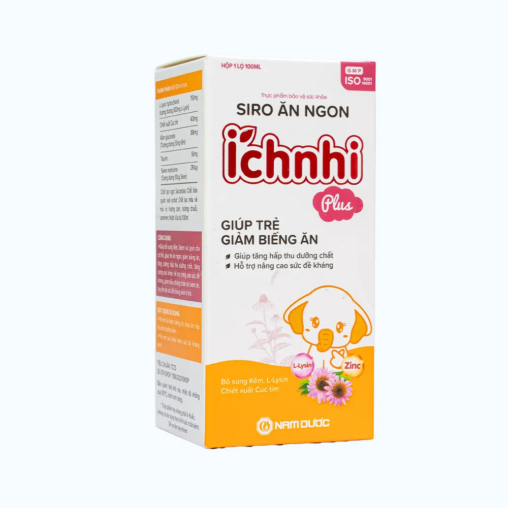 Siro ăn ngon Ích Nhi (chai 100ml) hỗ trợ hấp thu và giúp trẻ ăn ngon 3