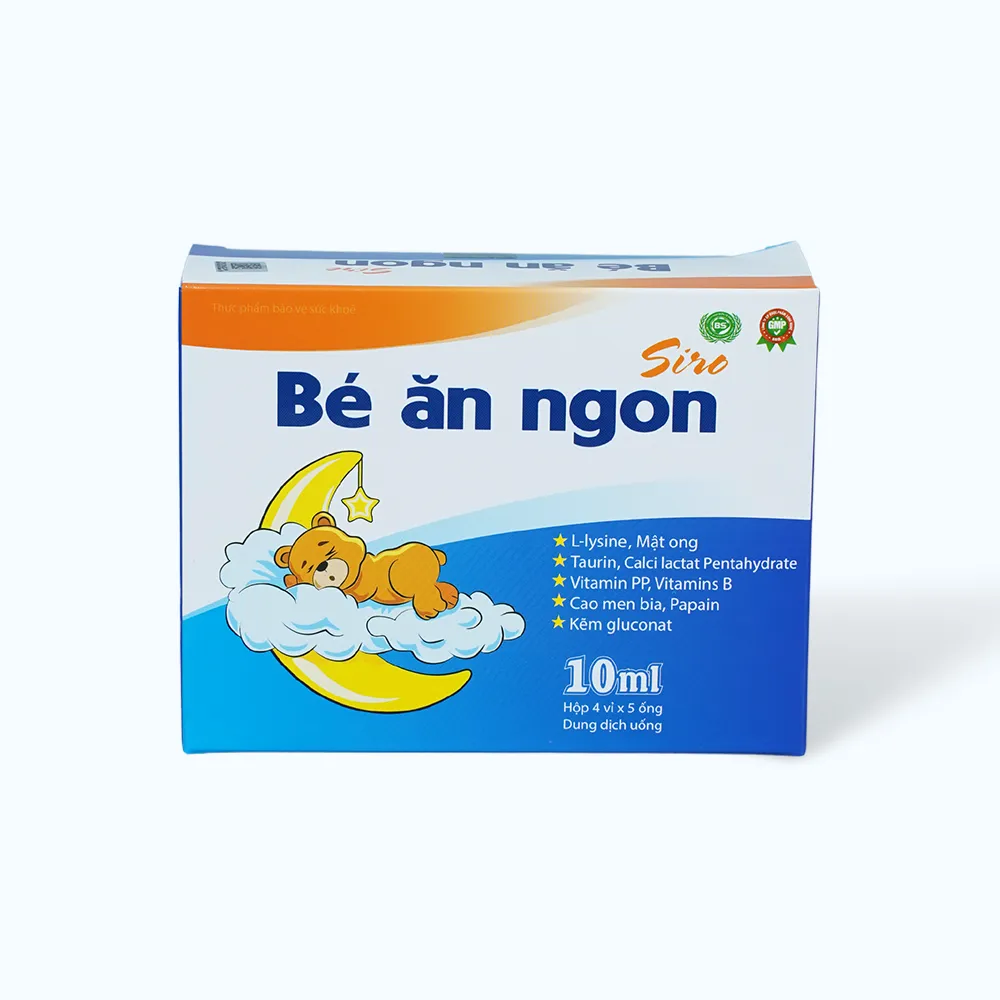 Siro Bé Ăn Ngon (hộp 20 ống) cho bé biếng ăn, kém hấp thu