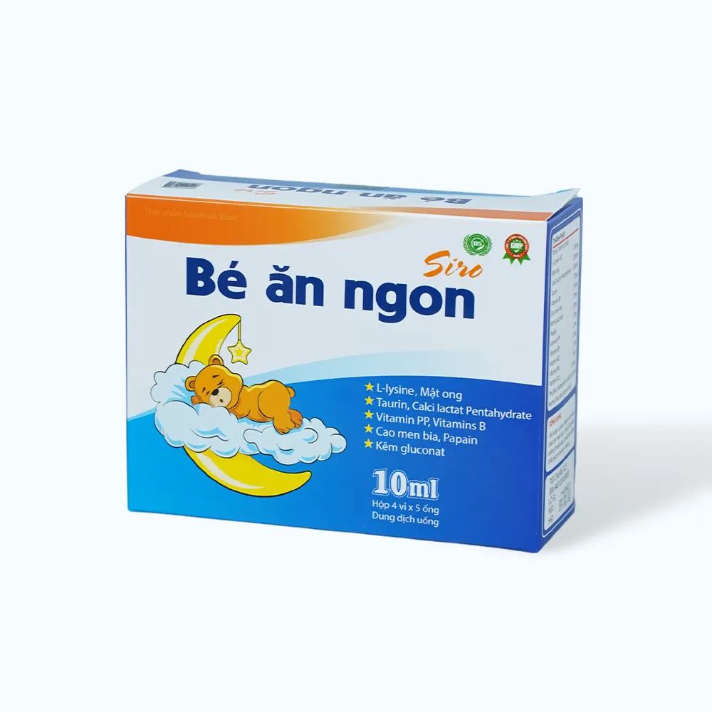 Siro Bé Ăn Ngon (hộp 20 ống) cho bé biếng ăn, kém hấp thu 2