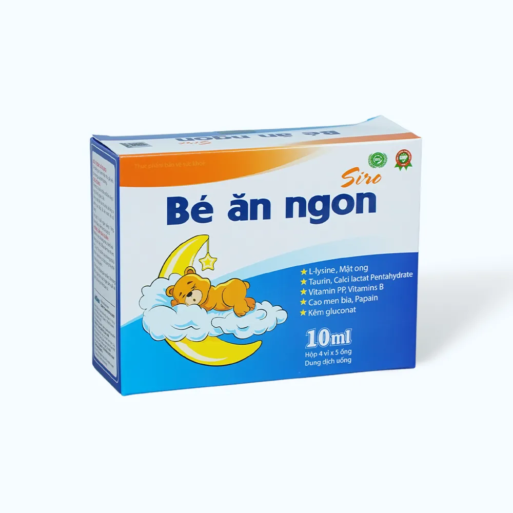 Siro Bé Ăn Ngon (hộp 20 ống) cho bé biếng ăn, kém hấp thu 3