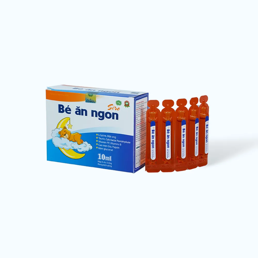 Siro Bé Ăn Ngon (hộp 20 ống) cho bé biếng ăn, kém hấp thu 4