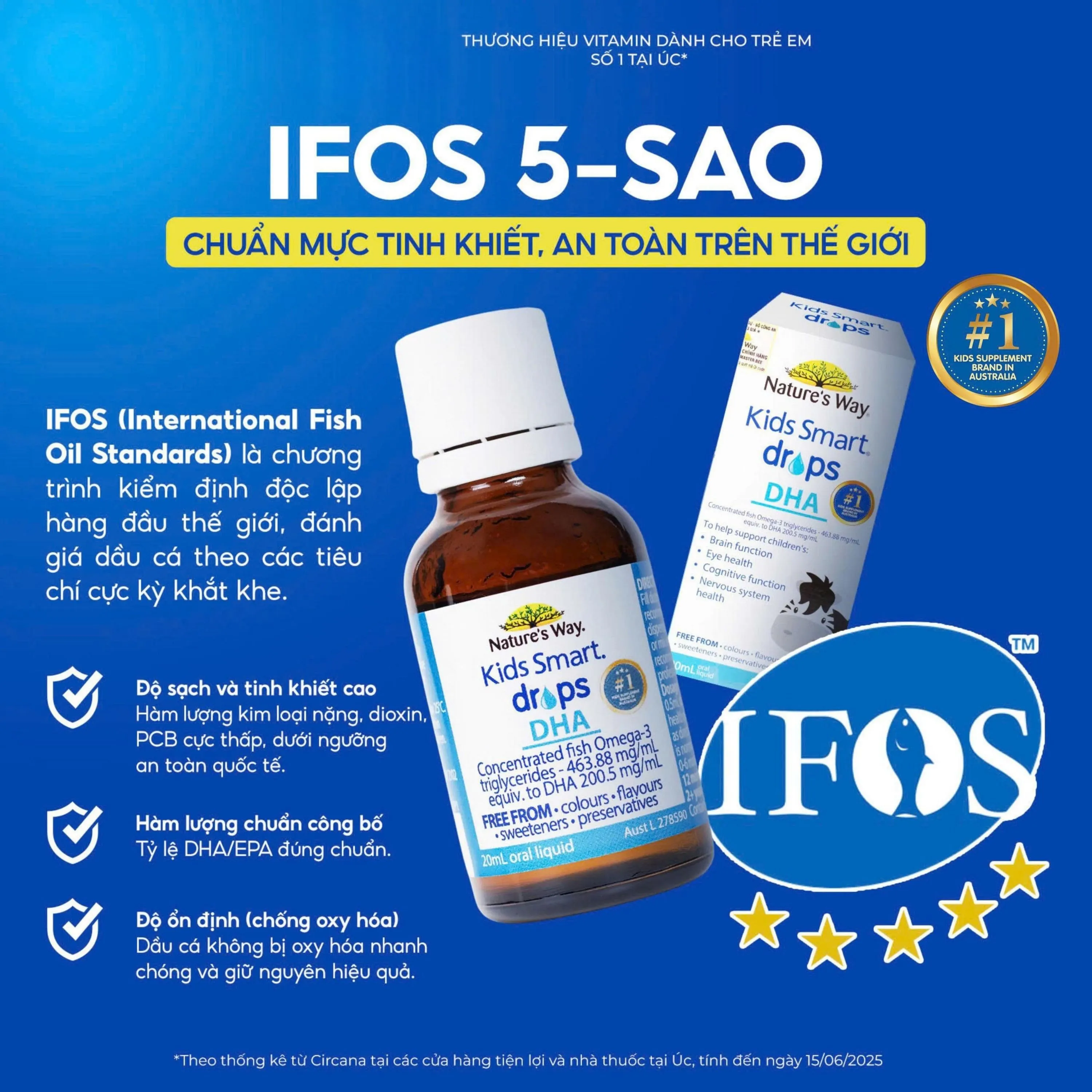 SIRO BỔ NÃO KIDS SMART DROPS DHA NATURE'S WAY 20ML 9