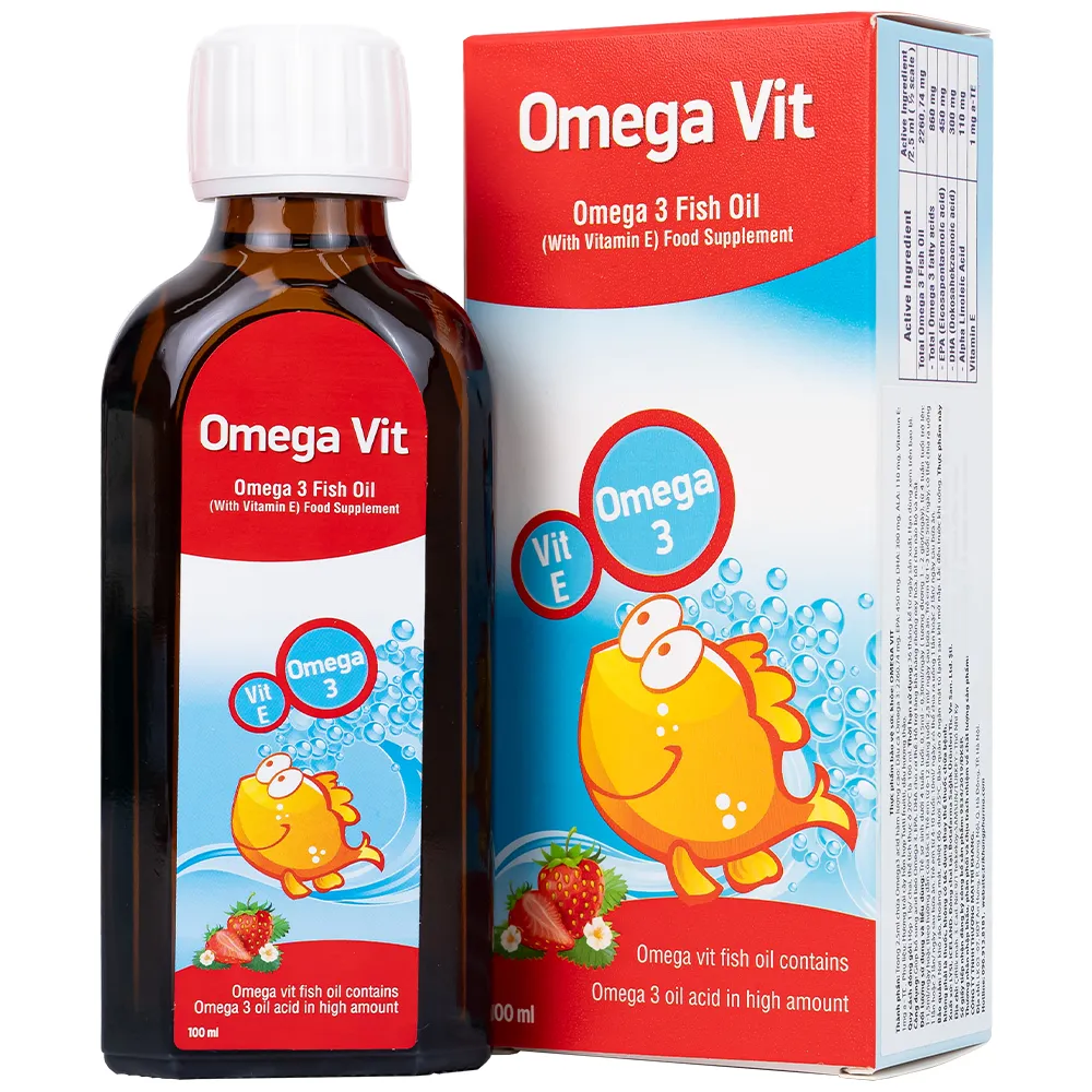 SIRO BỔ NÃO OMEGA VIT BOTAFARMA 100ML