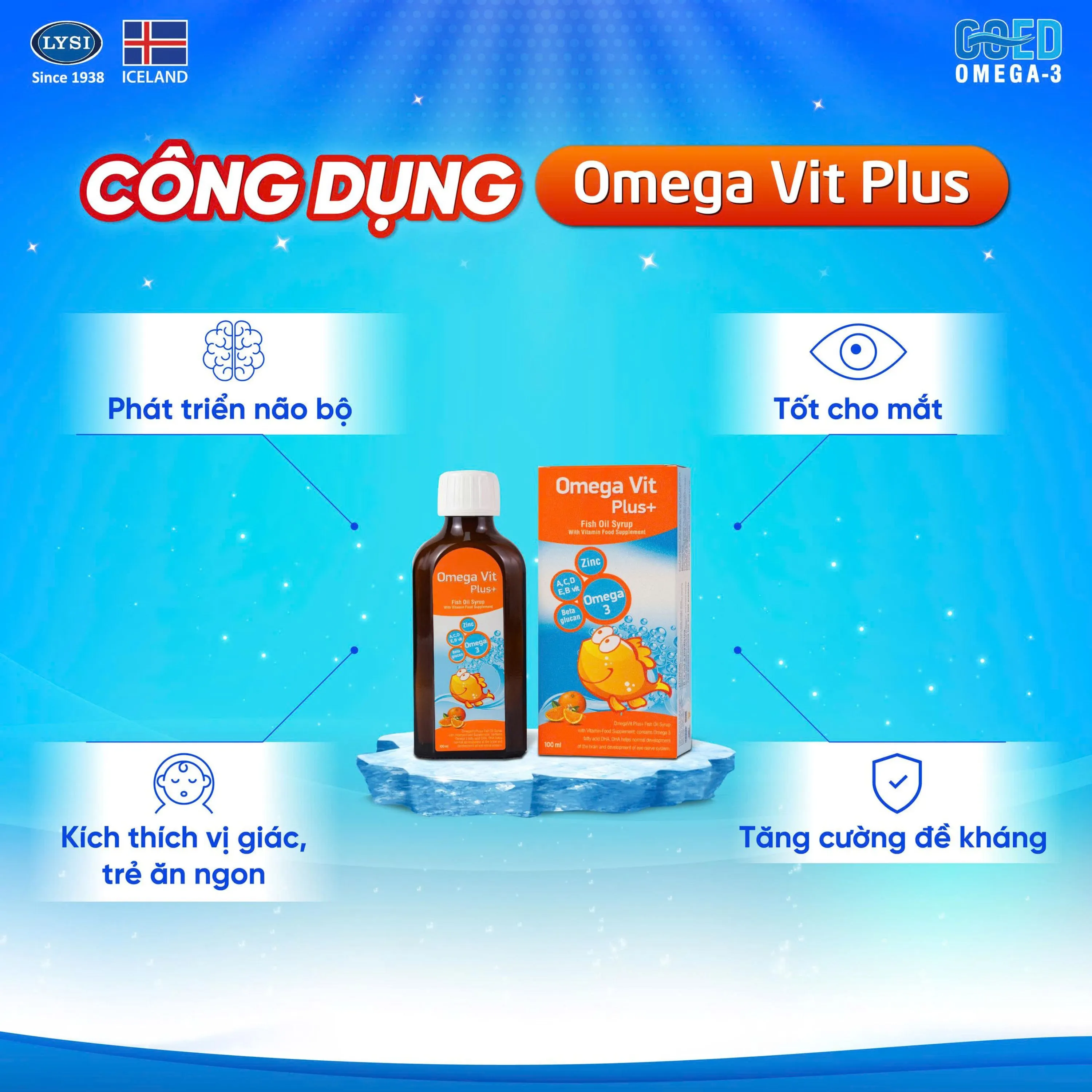 SIRO BỔ NÃO OMEGA VIT PLUS+ BOTAFARMA 100ML 2