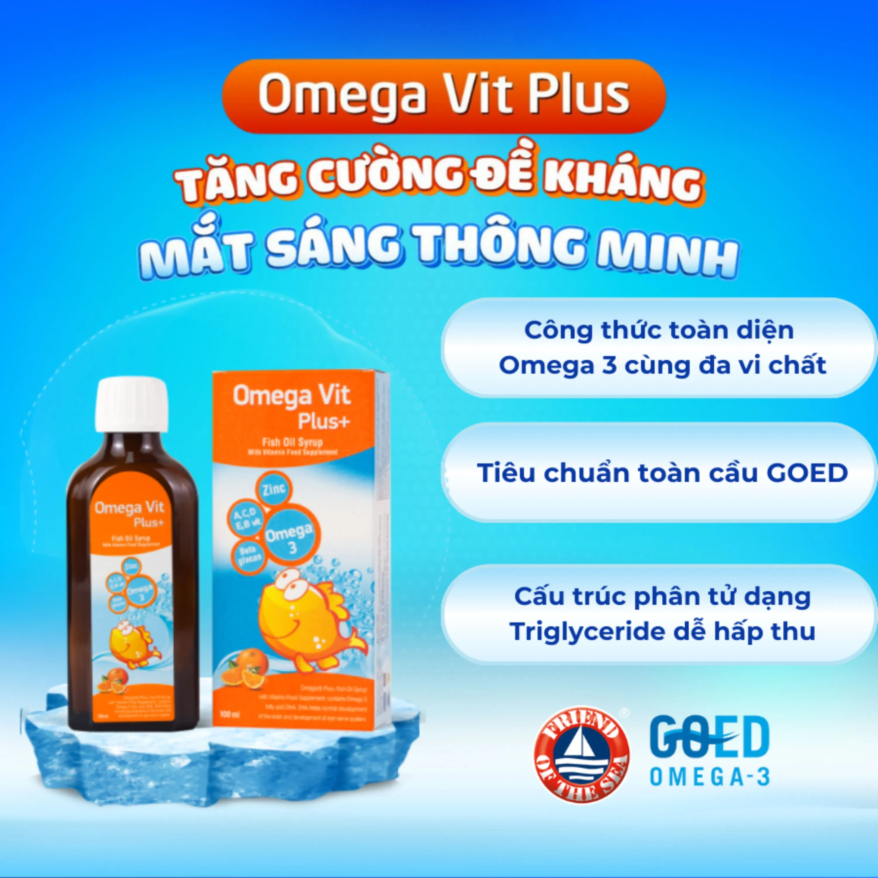 SIRO BỔ NÃO OMEGA VIT PLUS+ BOTAFARMA 100ML 3