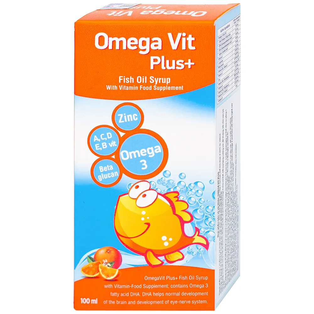SIRO BỔ NÃO OMEGA VIT PLUS+ BOTAFARMA 100ML 6