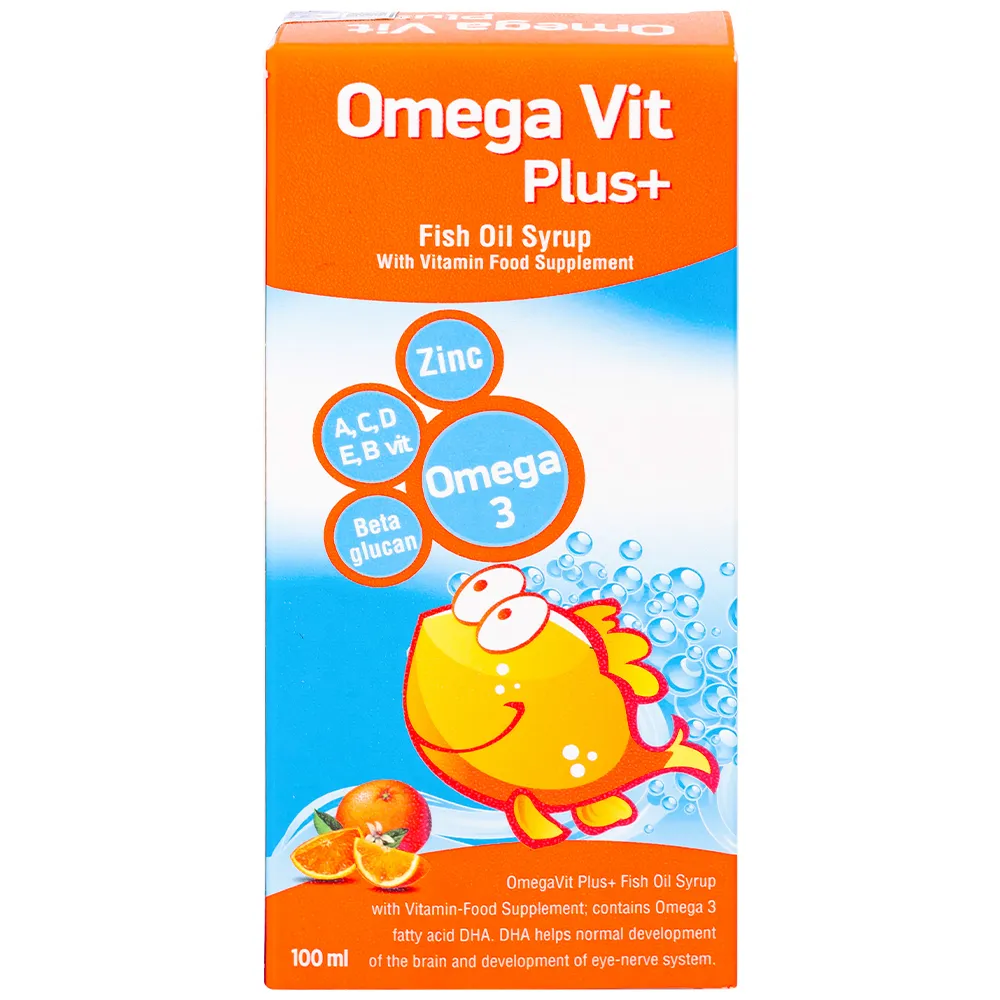 SIRO BỔ NÃO OMEGA VIT PLUS+ BOTAFARMA 100ML 7