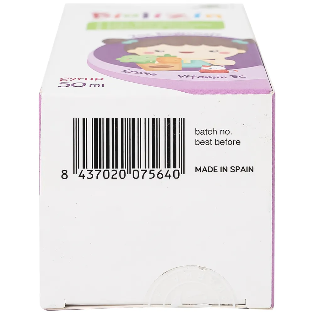 SIRO BỔ SUNG KẼM, LYSINE VÀ VITAMIN B6 CHO TRẺ BIOLIZIN 50ML 11