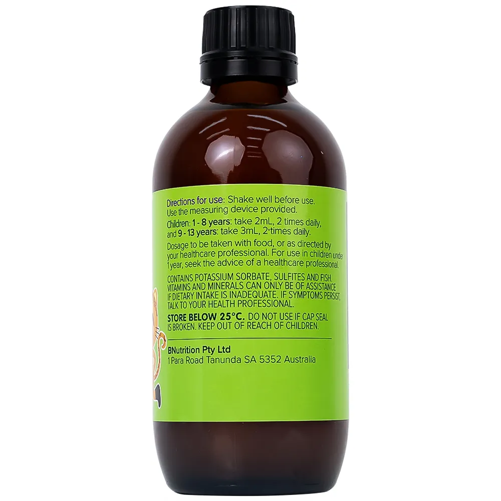 SIRO BỔ SUNG KẼM CHO TRẺ BRAUER BABY & KIDS LIQUID ZINC 200ML 11