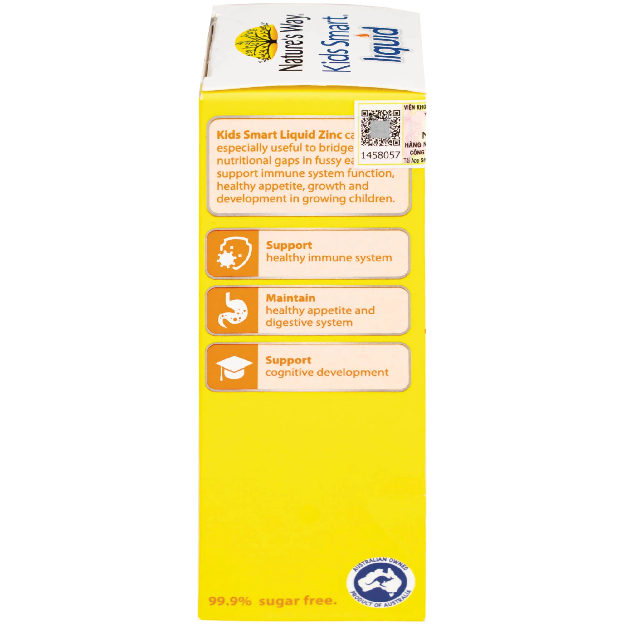 SIRO BỔ SUNG KẼM VÀ HỖ TRỢ CẢM GIÁC THÈM ĂN CHO BÉ NATURE'S WAY KIDS SMART LIQUID ZINC 100ML 14