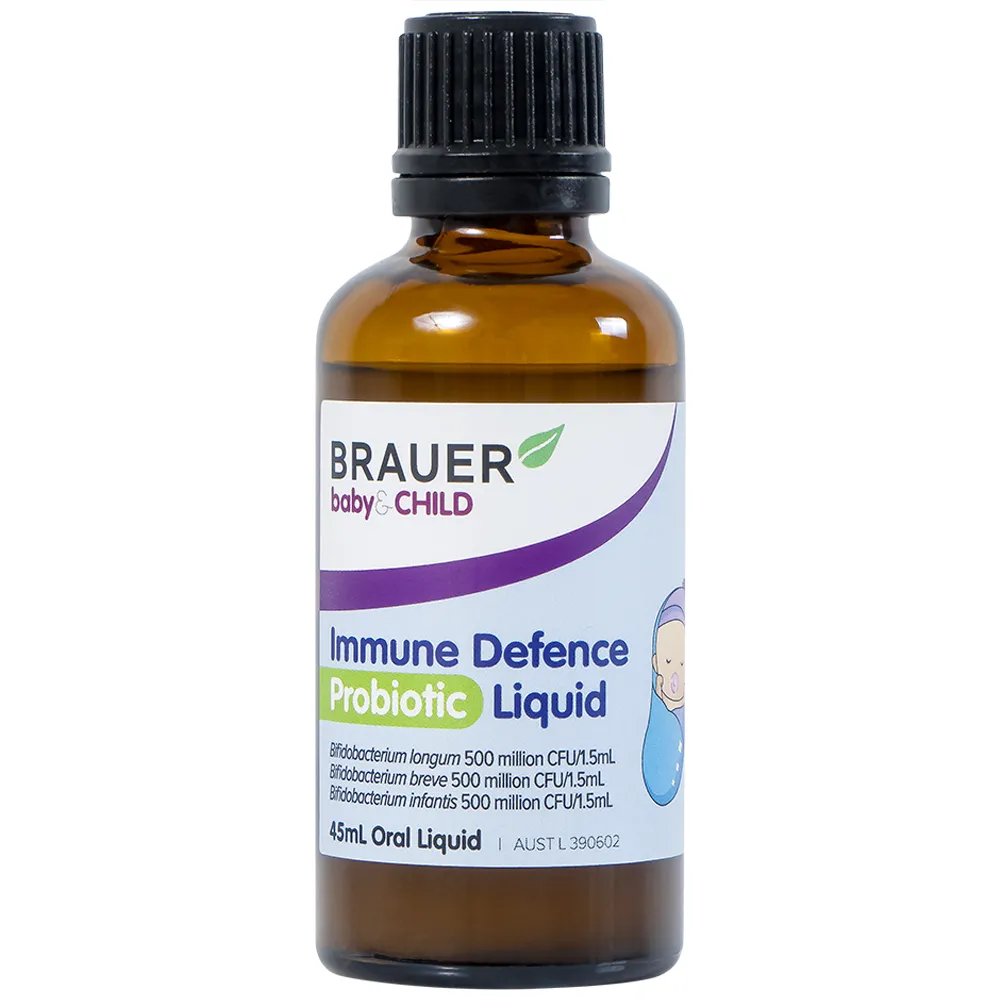 SIRO BỔ SUNG LỢI KHUẨN CHO BÉ BRAUER BABY & CHILD IMMUNE DEFENCE PROBIOTIC LIQUID 45ML 7