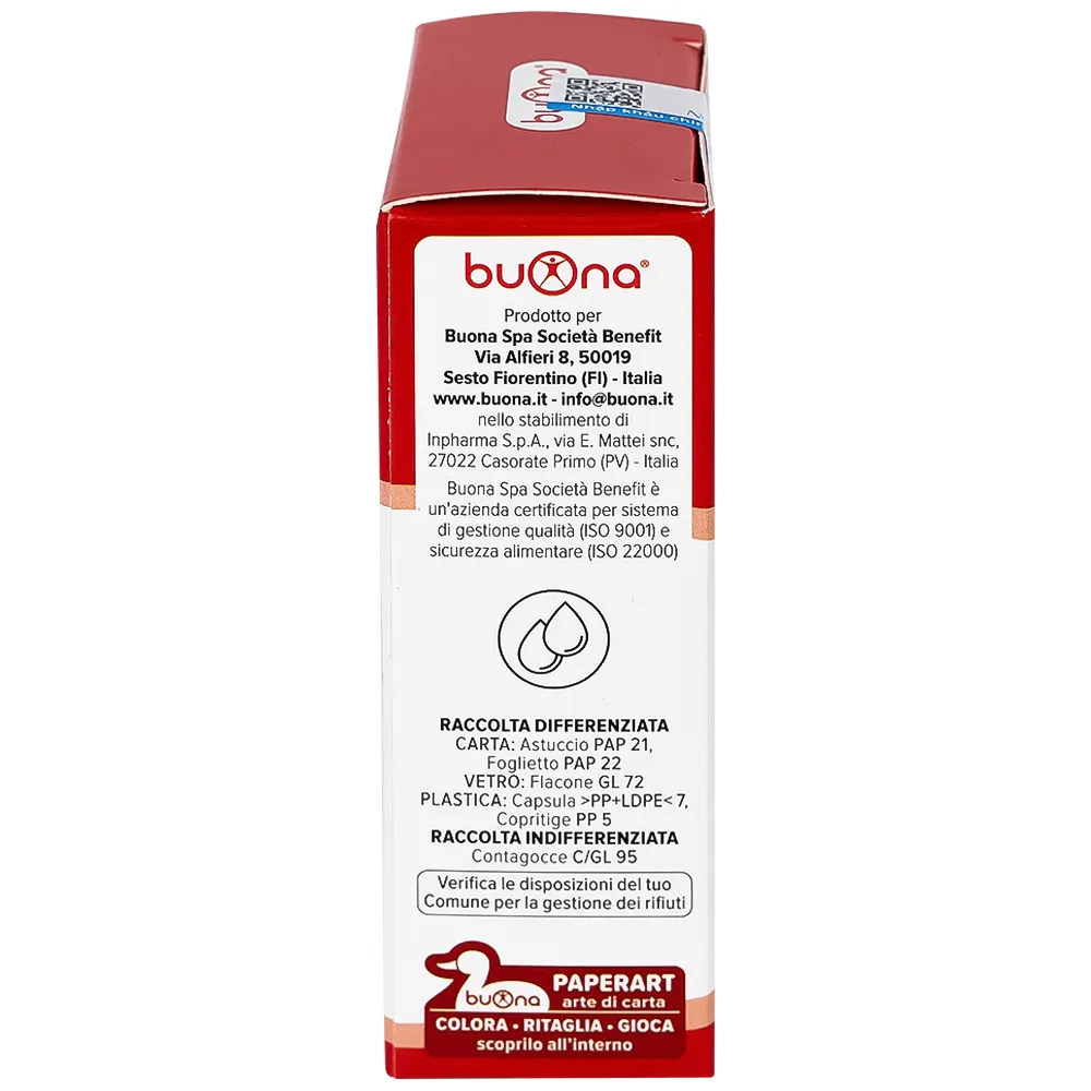 SIRO BỔ SUNG SẮT BUONA FERRODUE 15ML 5
