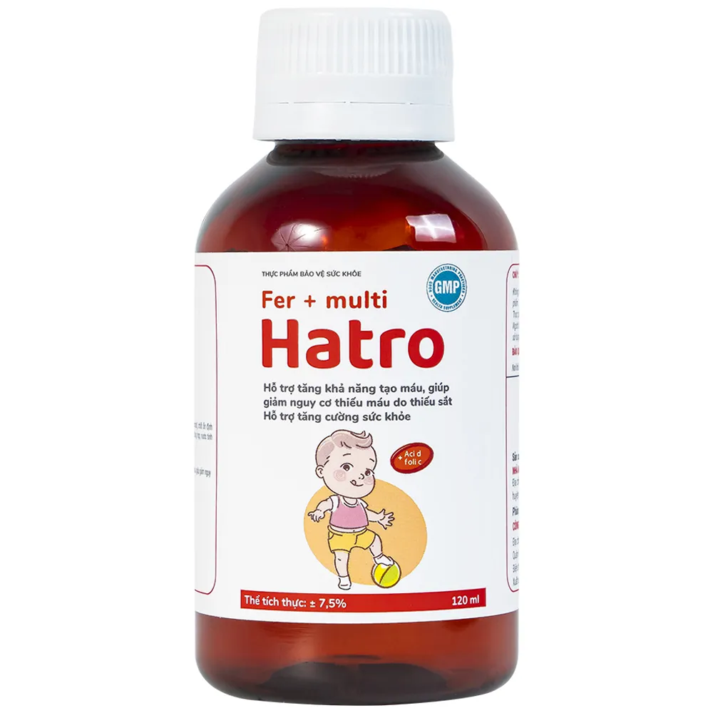 SIRO BỔ SUNG SẮT FER + MULTI HATRO 120ML 5