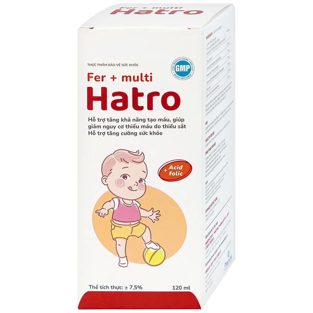 SIRO BỔ SUNG SẮT FER + MULTI HATRO 120ML 6