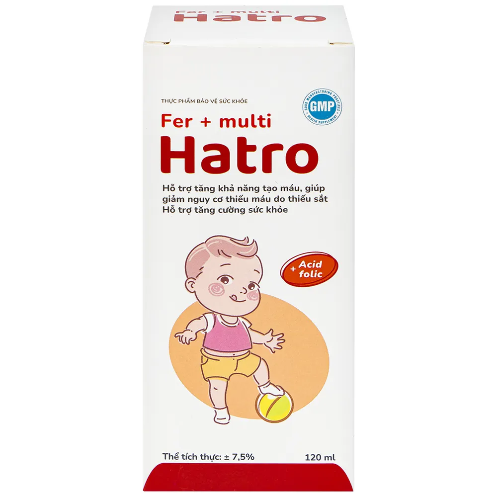 SIRO BỔ SUNG SẮT FER + MULTI HATRO 120ML 7